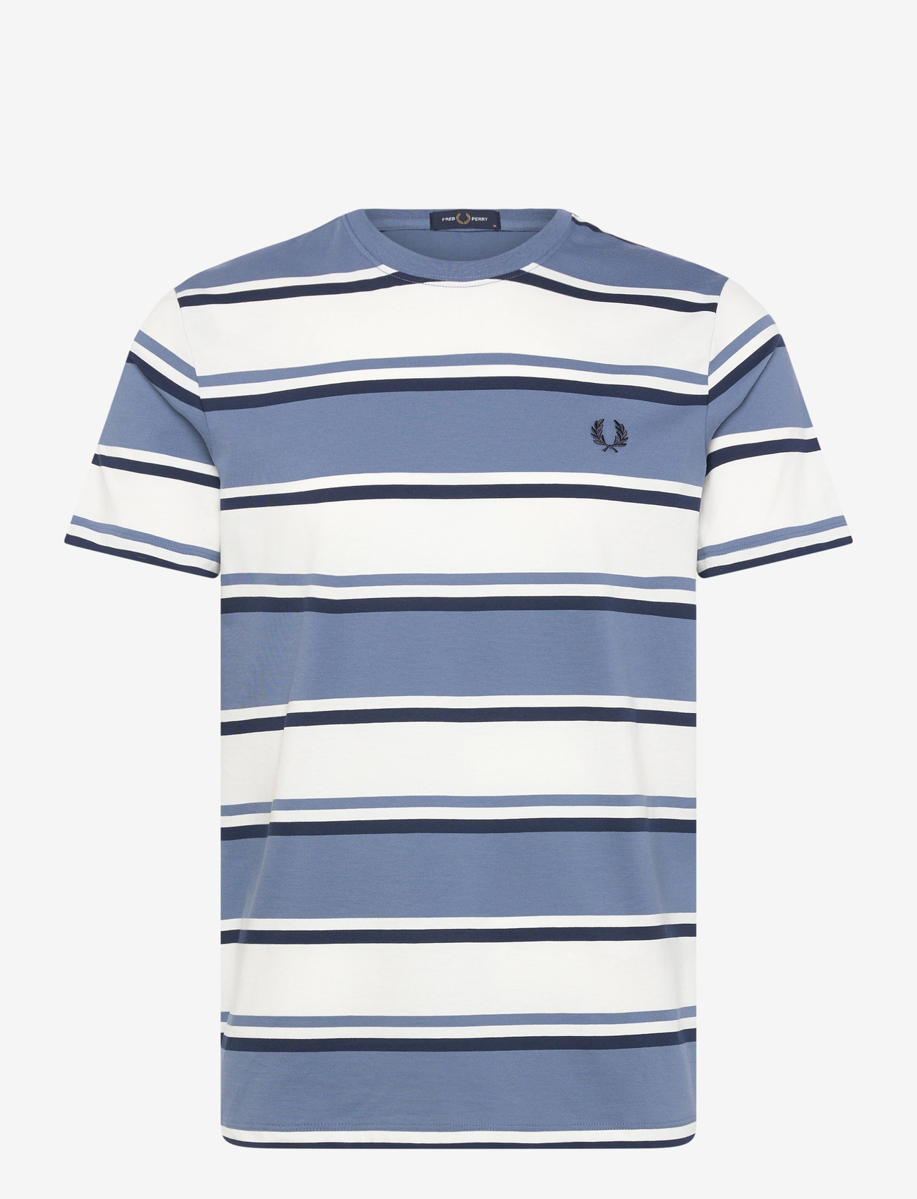 Fred Perry - BOLD STRIPED T-SHIRT - kortærmede t-shirts - ace blue - 1