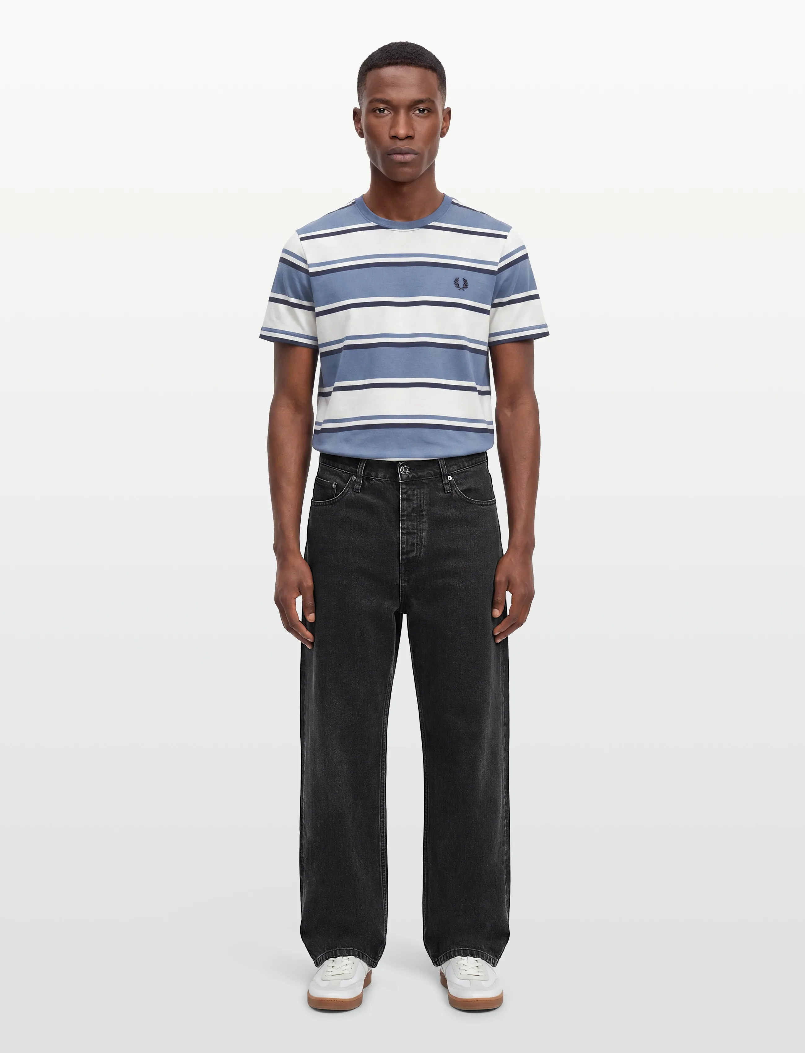 Fred Perry BOLD STRIPED T-SHIRT - T-Shirts - ACE BLUE / blue