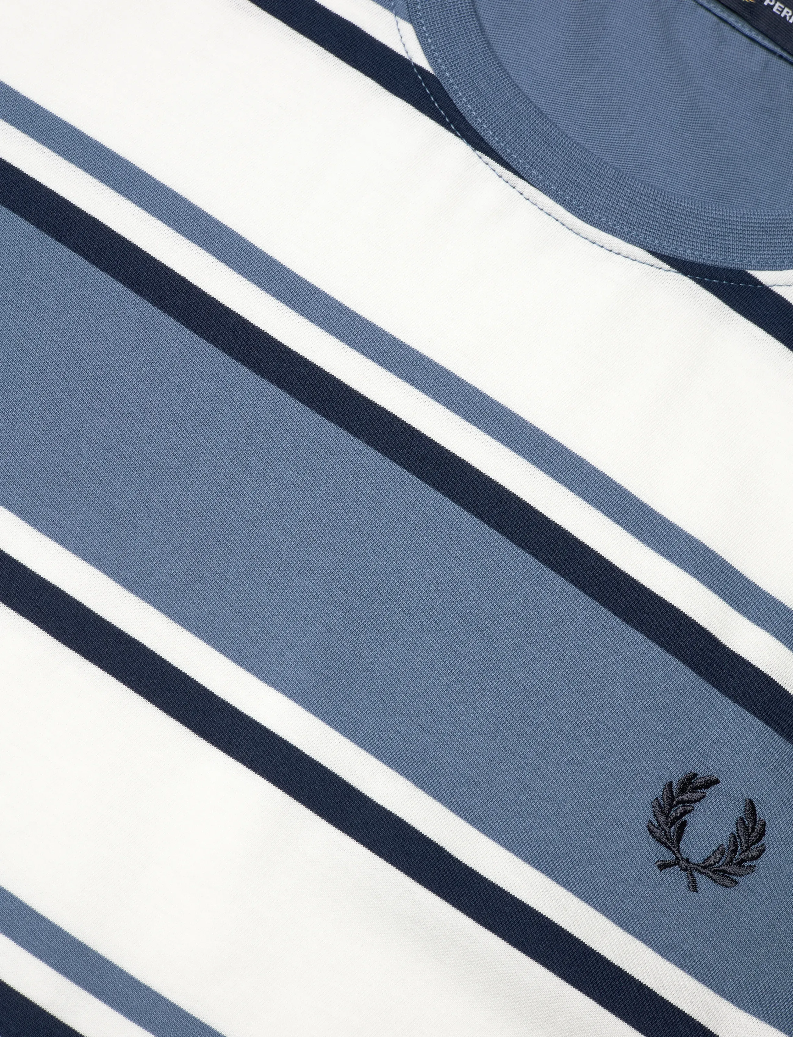 Fred Perry - BOLD STRIPED T-SHIRT - kortärmade t-shirts - ace blue - 5