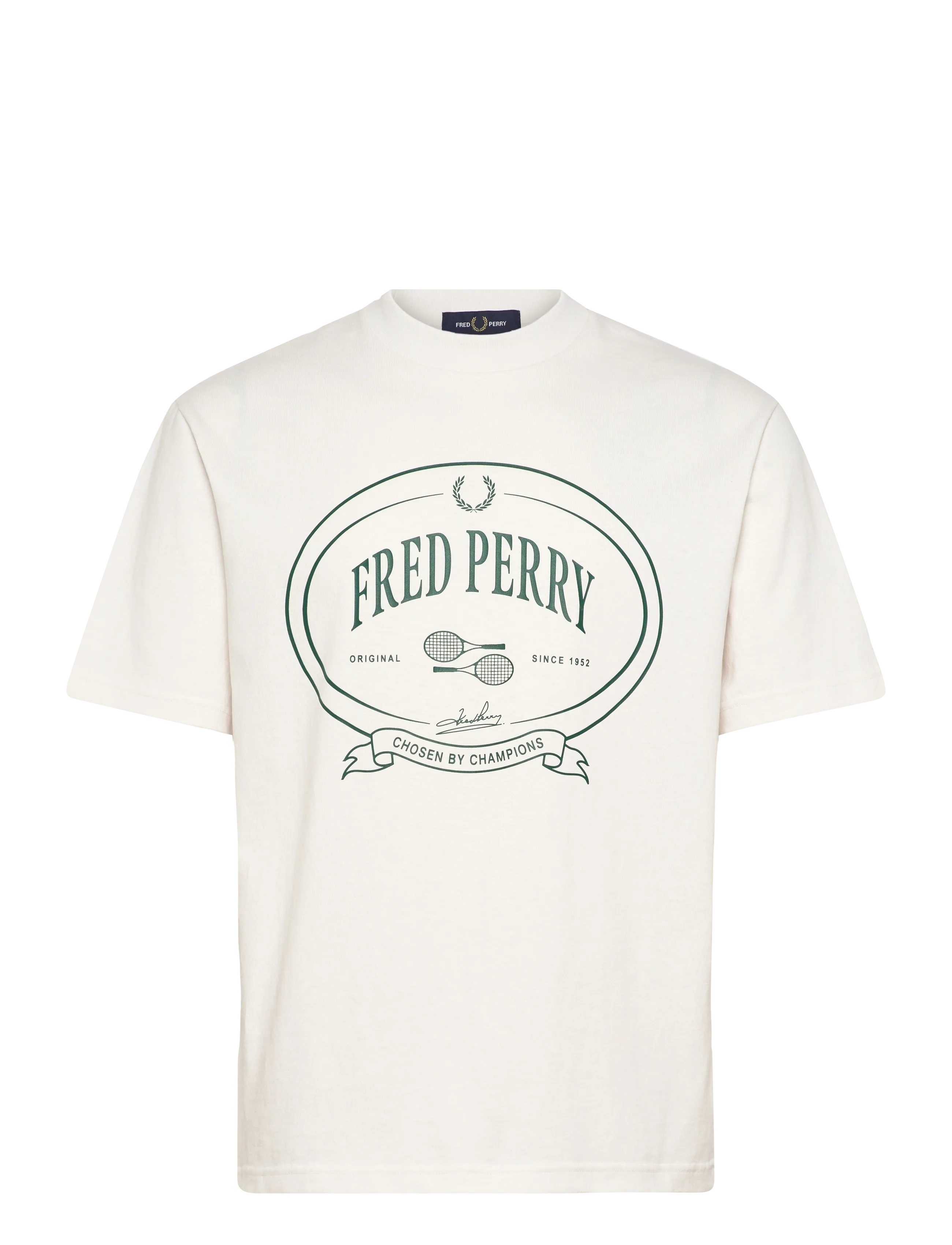 Fred Perry CHOSEN BY CHAMPIONS TEE - T-shirts - SNOW WHITE / white