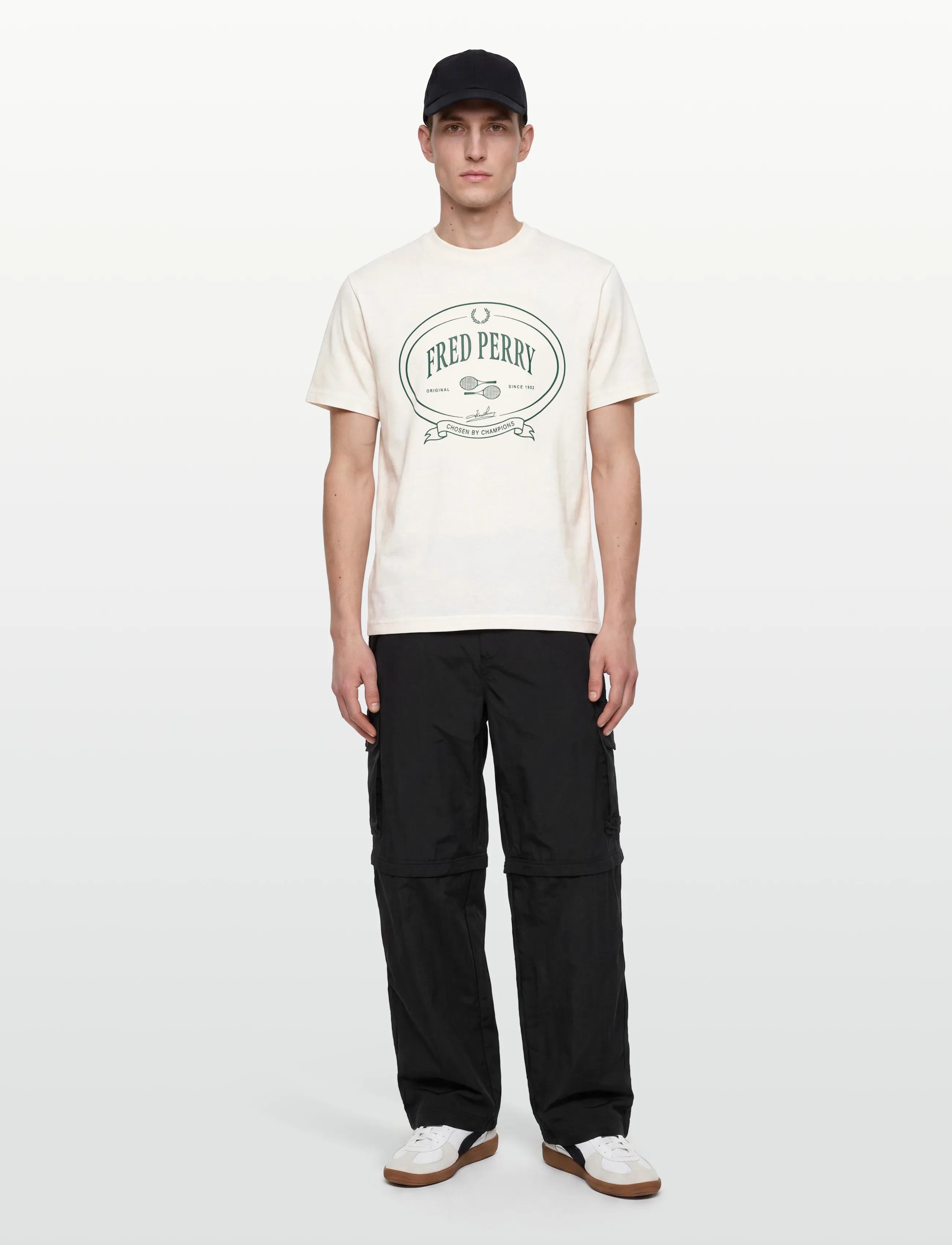 Fred Perry - CHOSEN BY CHAMPIONS TEE - snow white - 0