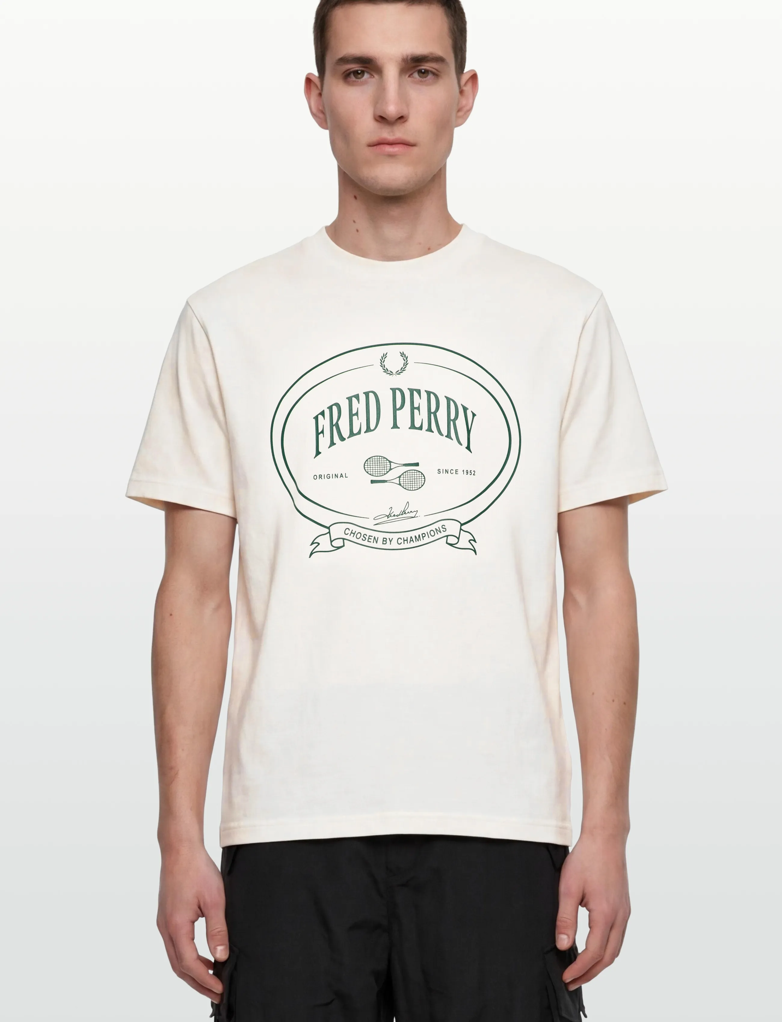 Fred Perry - CHOSEN BY CHAMPIONS TEE - snow white - 3
