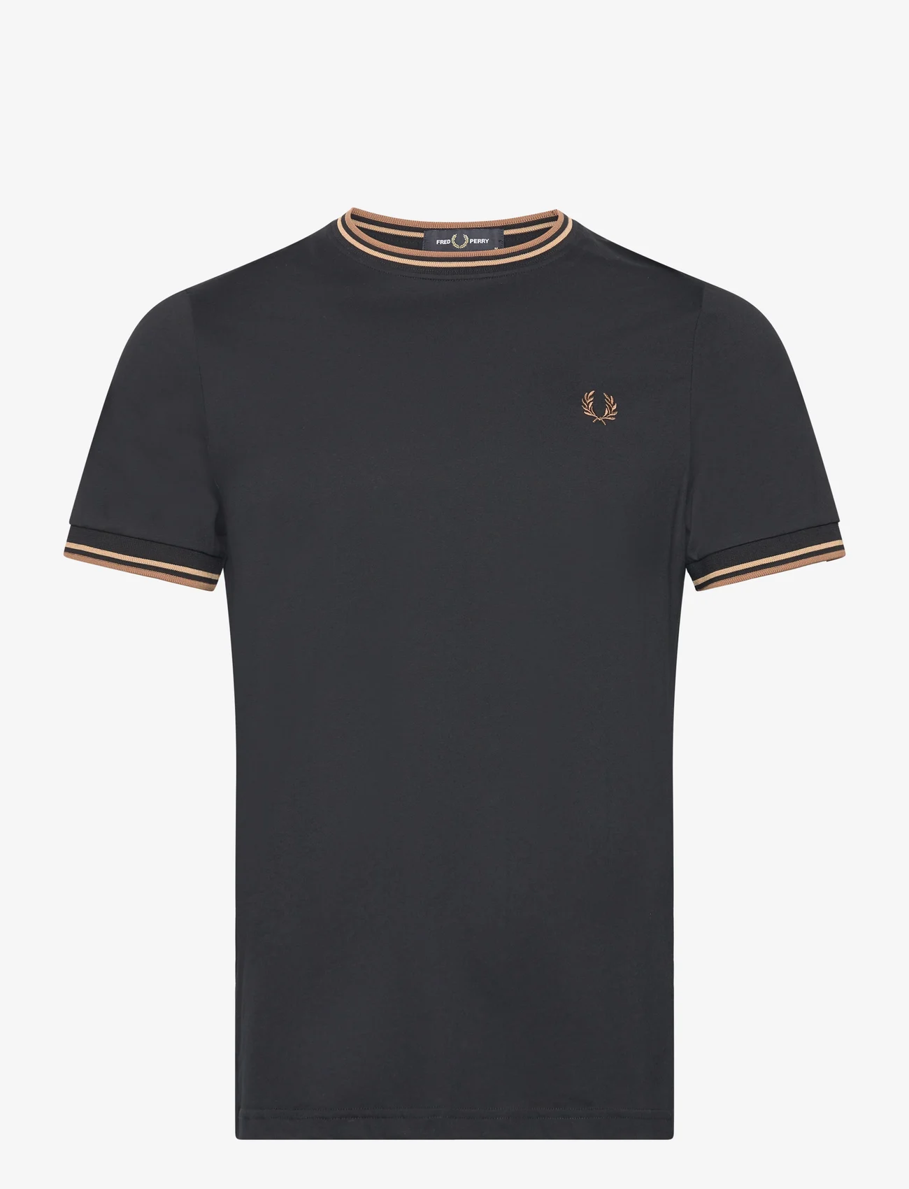 Fred Perry - TWIN TIPPED T-SHIRT - basis-t-skjorter - bk/wrmston/shdst - 0