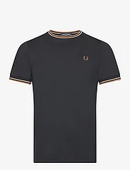 Fred Perry - TWIN TIPPED T-SHIRT - basic t-shirts - bk/wrmston/shdst - 0