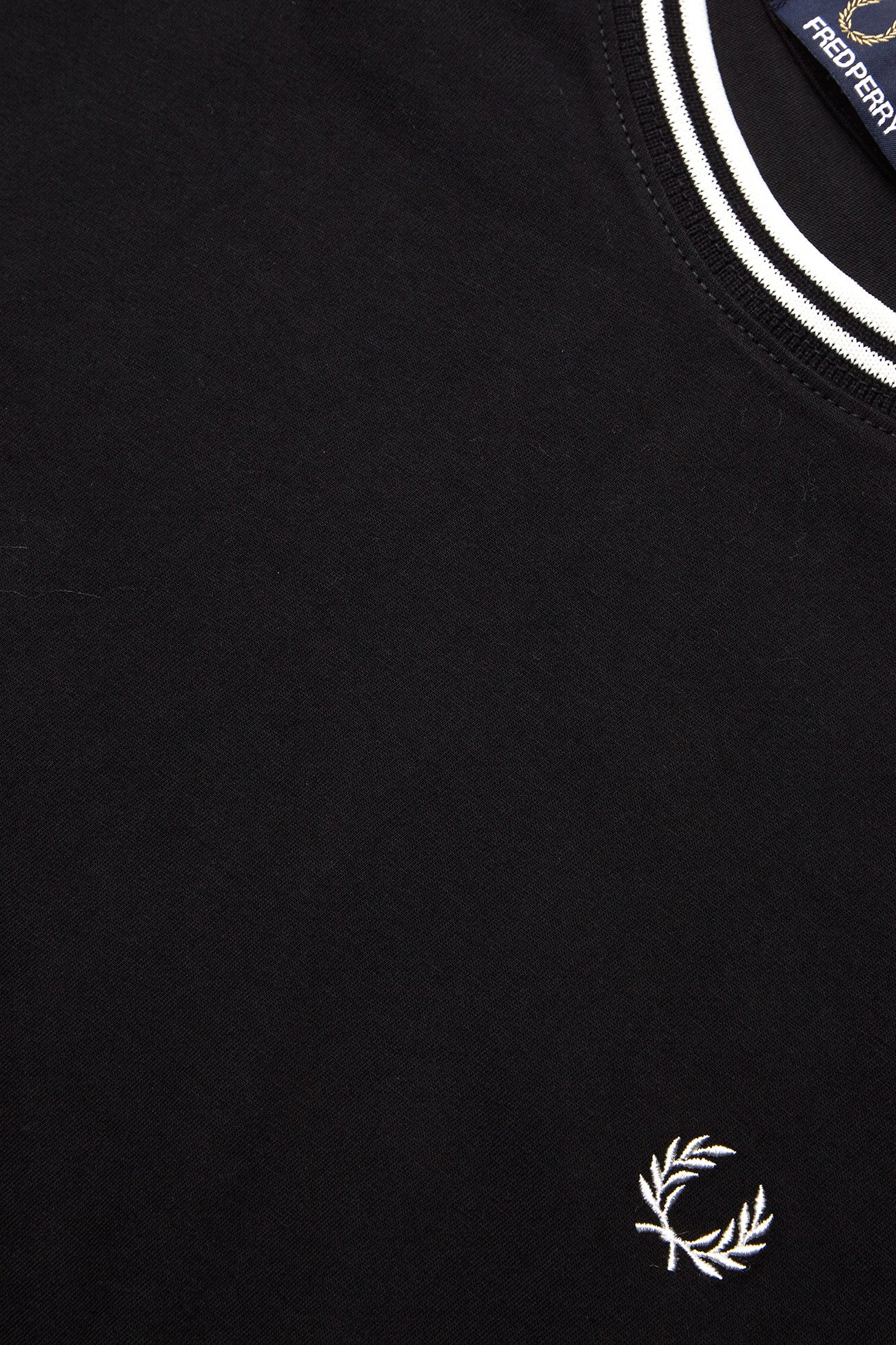 Fred Perry - TWIN TIPPED T-SHIRT - stutterma bolir - black - 3