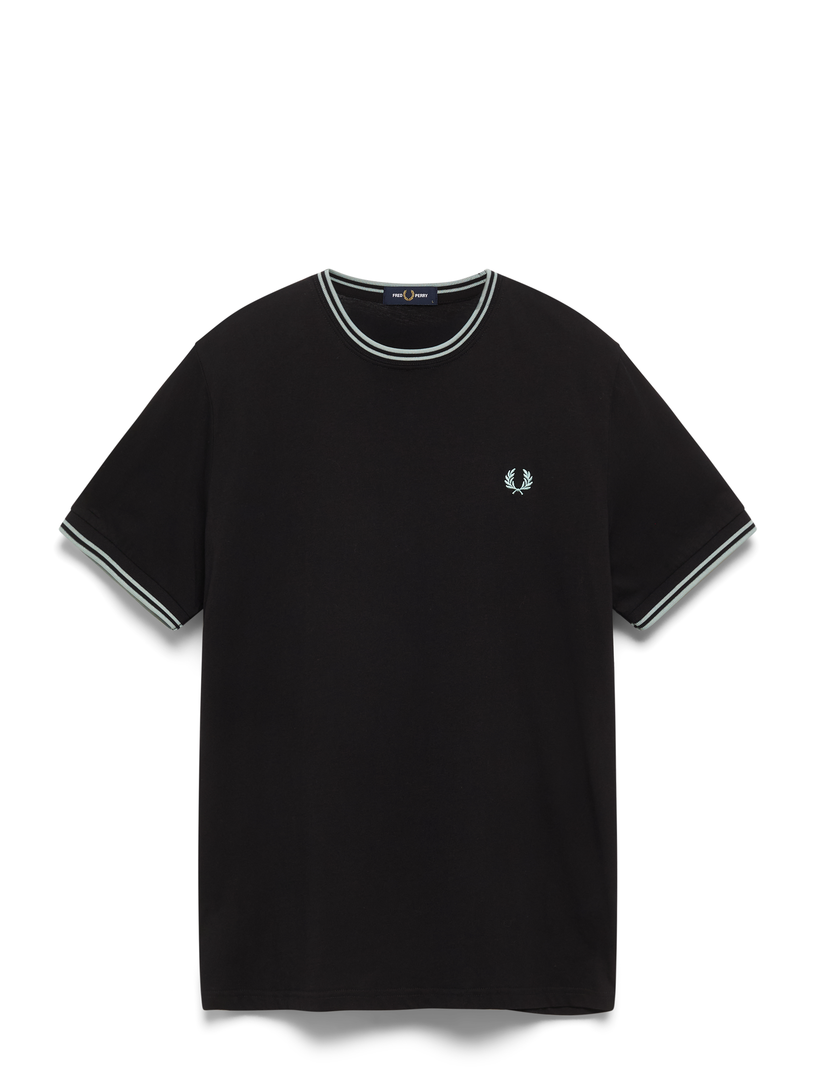 TWIN TIPPED T-SHIRT - BLACK/SILVERBLUE