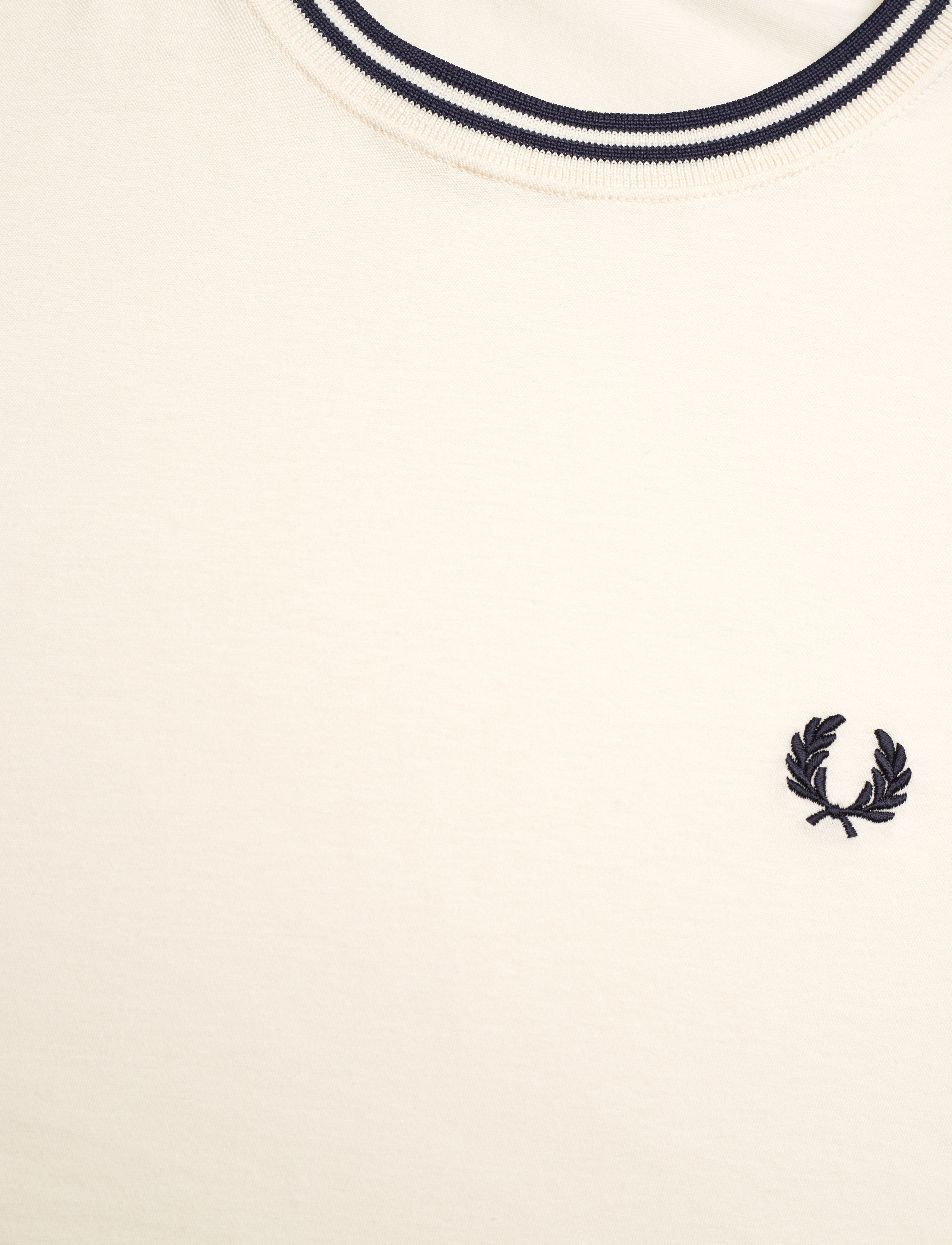 Fred Perry - TWIN TIPPED T-SHIRT - kortærmede t-shirts - ecru/tennis blue - 2