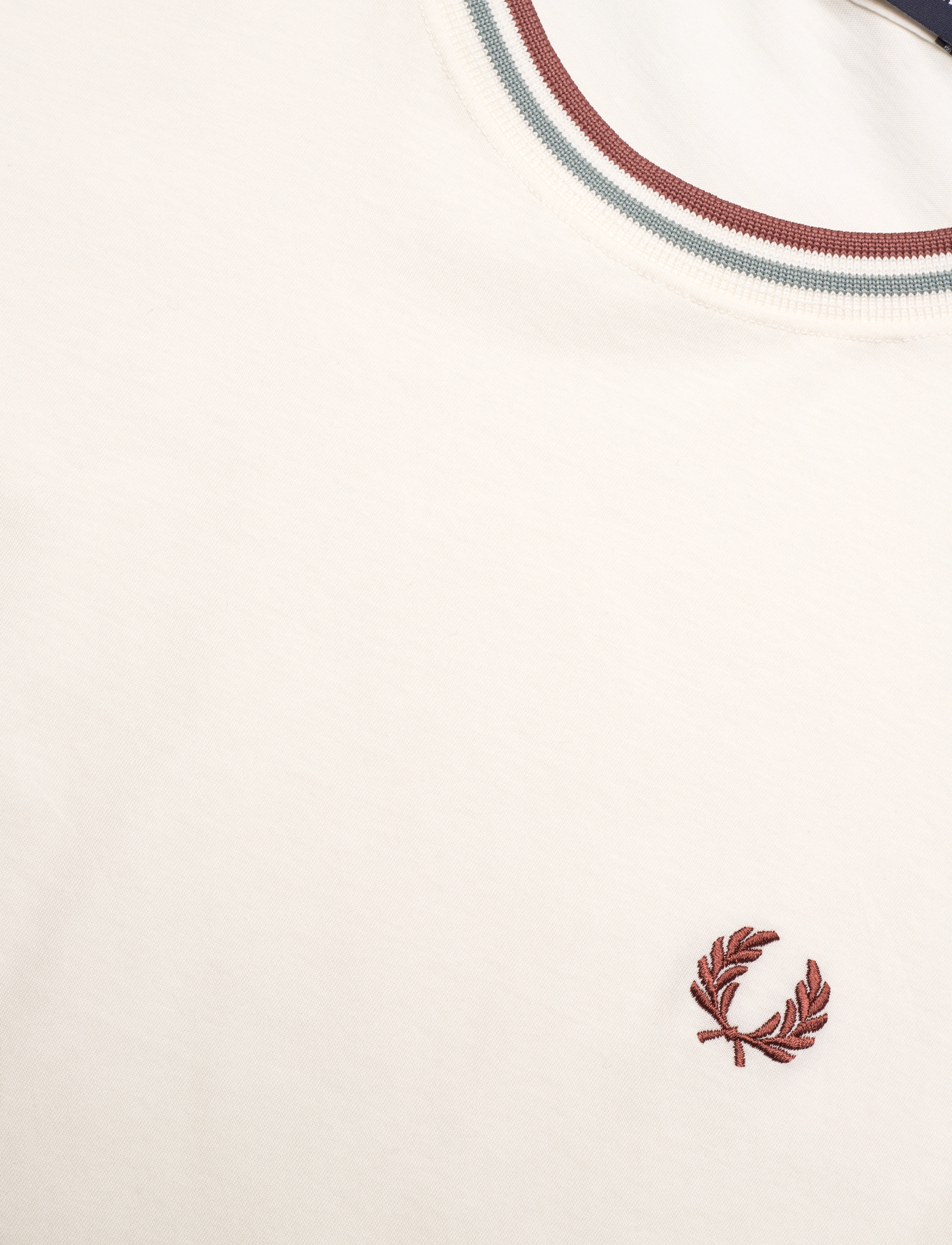 Fred Perry - TWIN TIPPED T-SHIRT - kortærmede t-shirts - lecr/slvrbl/cnmn - 2