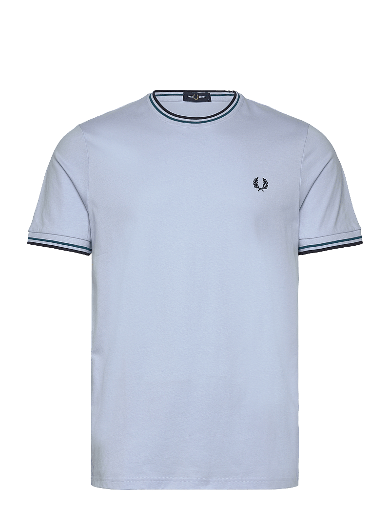 Fred Perry - TWIN TIPPED T-SHIRT - krótki rękaw - lghsmo/ptrbl/ny - 0
