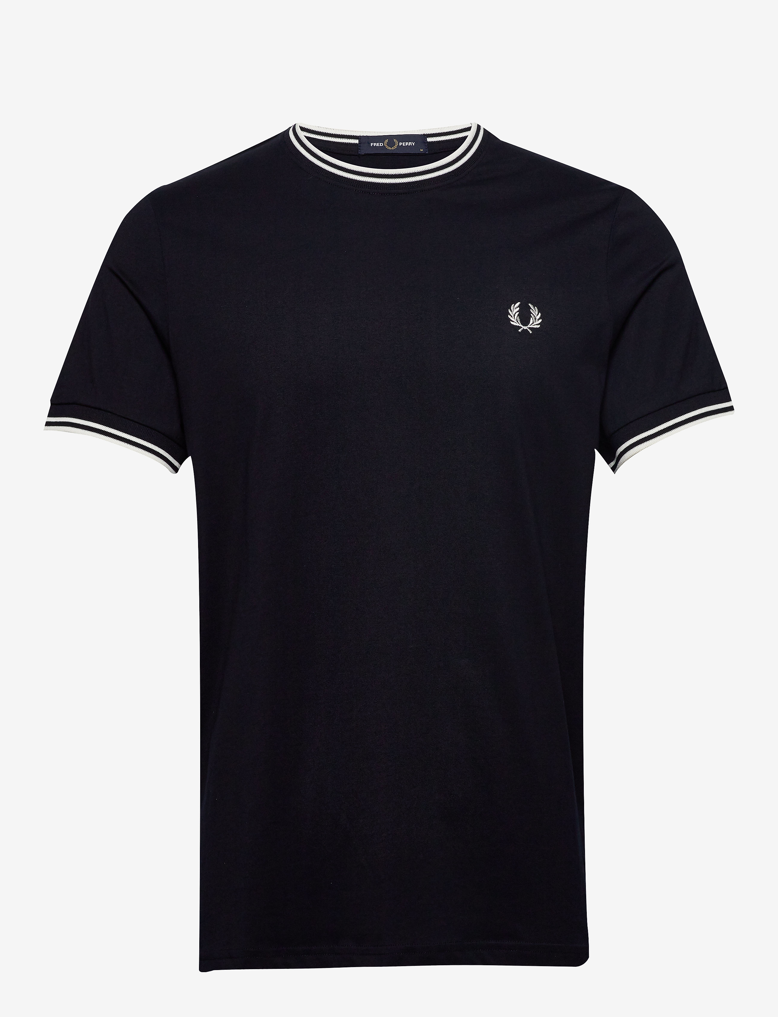 Fred Perry Twin Tipped T-Shirt, L, T-shirts, Blau - Short-sleeved, Männerswear