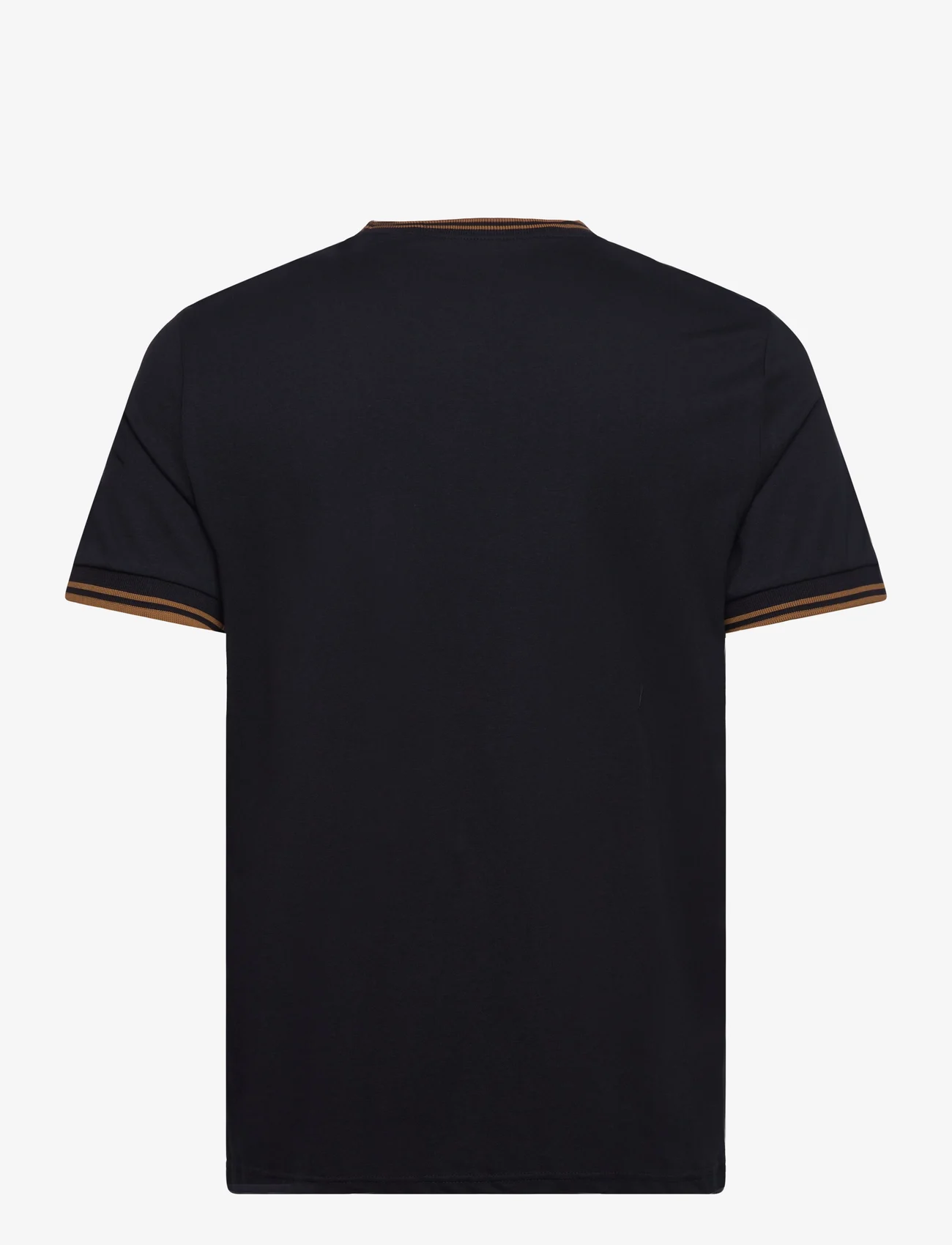Fred Perry - TWIN TIPPED T-SHIRT - basic t-shirts - nvy/drk caramel - 1