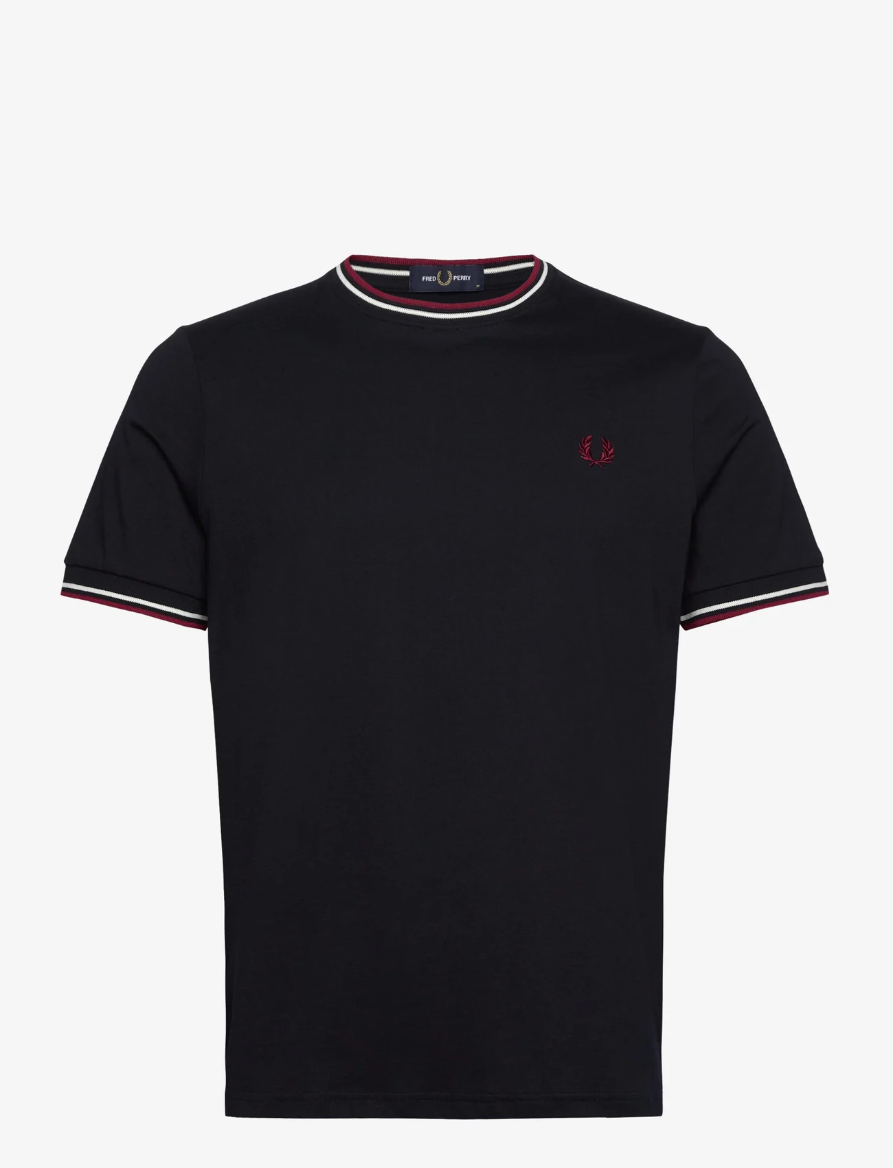 Fred Perry - TWIN TIPPED T-SHIRT - laveste priser - nvy/swht/bntred - 0
