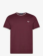 TWIN TIPPED T-SHIRT - OXBLOOD