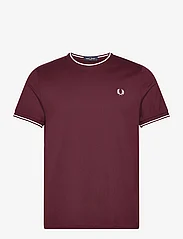 Fred Perry - TWIN TIPPED T-SHIRT - basic t-shirts - oxblood - 0
