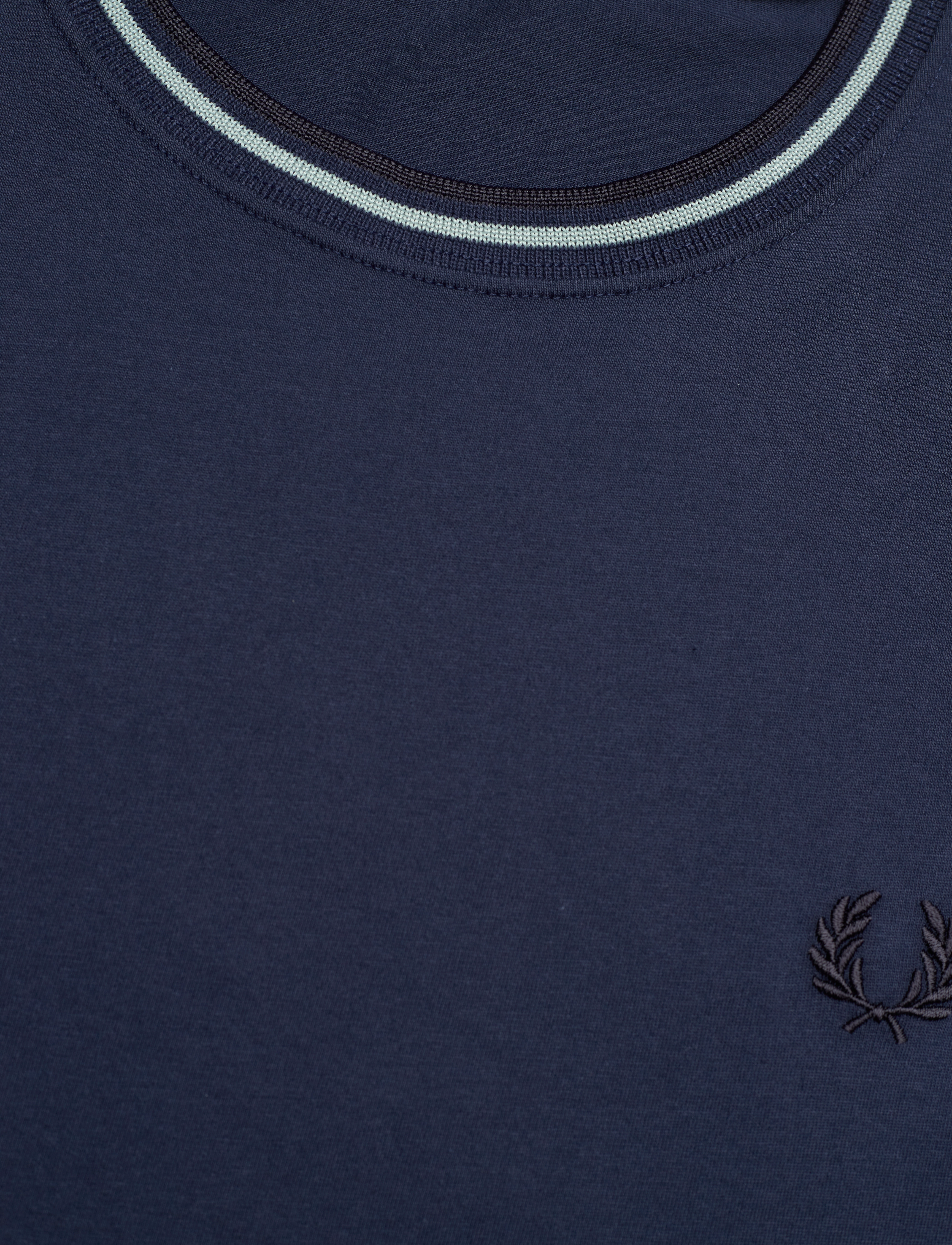 Fred Perry - TWIN TIPPED T-SHIRT - kortærmede t-shirts - tnsbl/slvrbl/nvy - 2