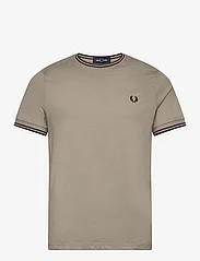 Fred Perry - TWIN TIPPED T-SHIRT - basic t-shirts - warm grey/brick - 0