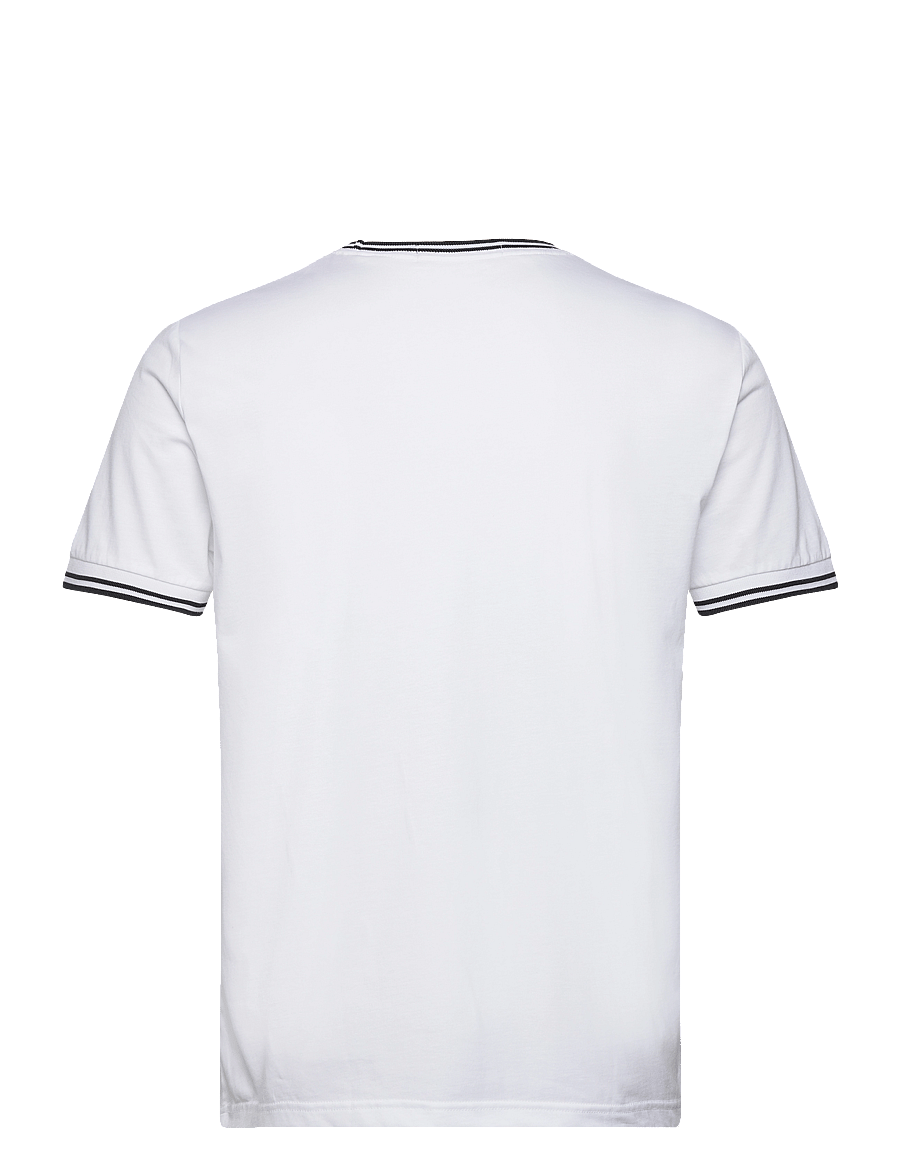 Fred Perry - TWIN TIPPED T-SHIRT - kortærmede t-shirts - white - 1