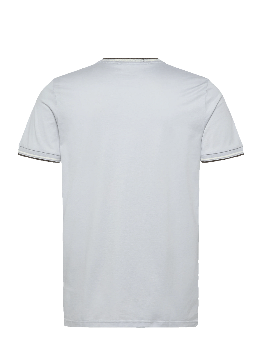 Fred Perry - TWIN TIPPED T-SHIRT - kurzärmelige t-shirts - dusky blue / ecru / laurel wre - 2