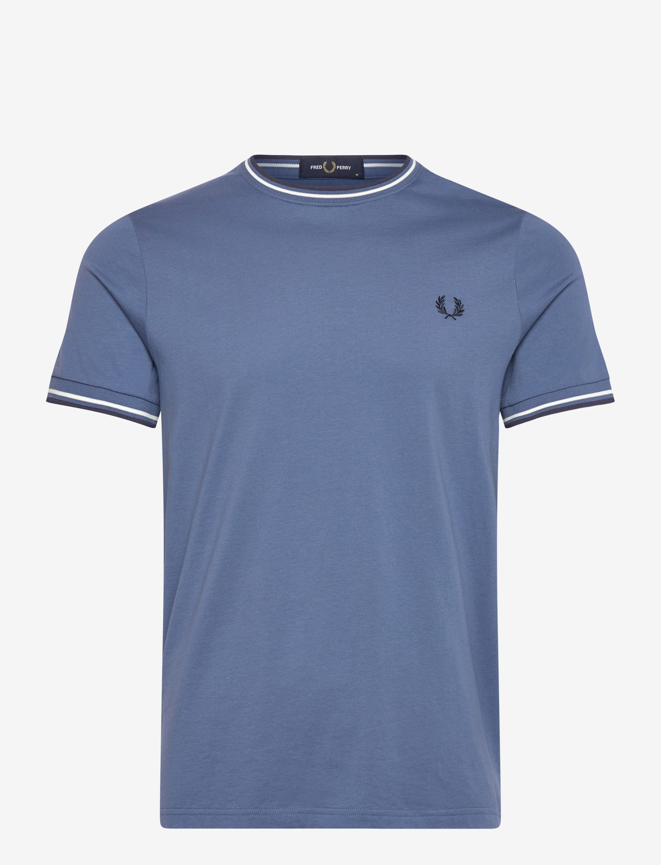 Fred Perry - TWIN TIPPED T-SHIRT - lühikeste varrukatega t-särgid - abl/snwt/tnsbl - 0