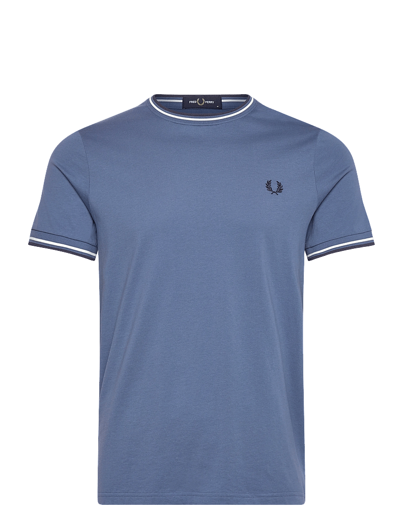 Fred Perry - TWIN TIPPED T-SHIRT - lühikeste varrukatega t-särgid - abl/snwt/tnsbl - 0