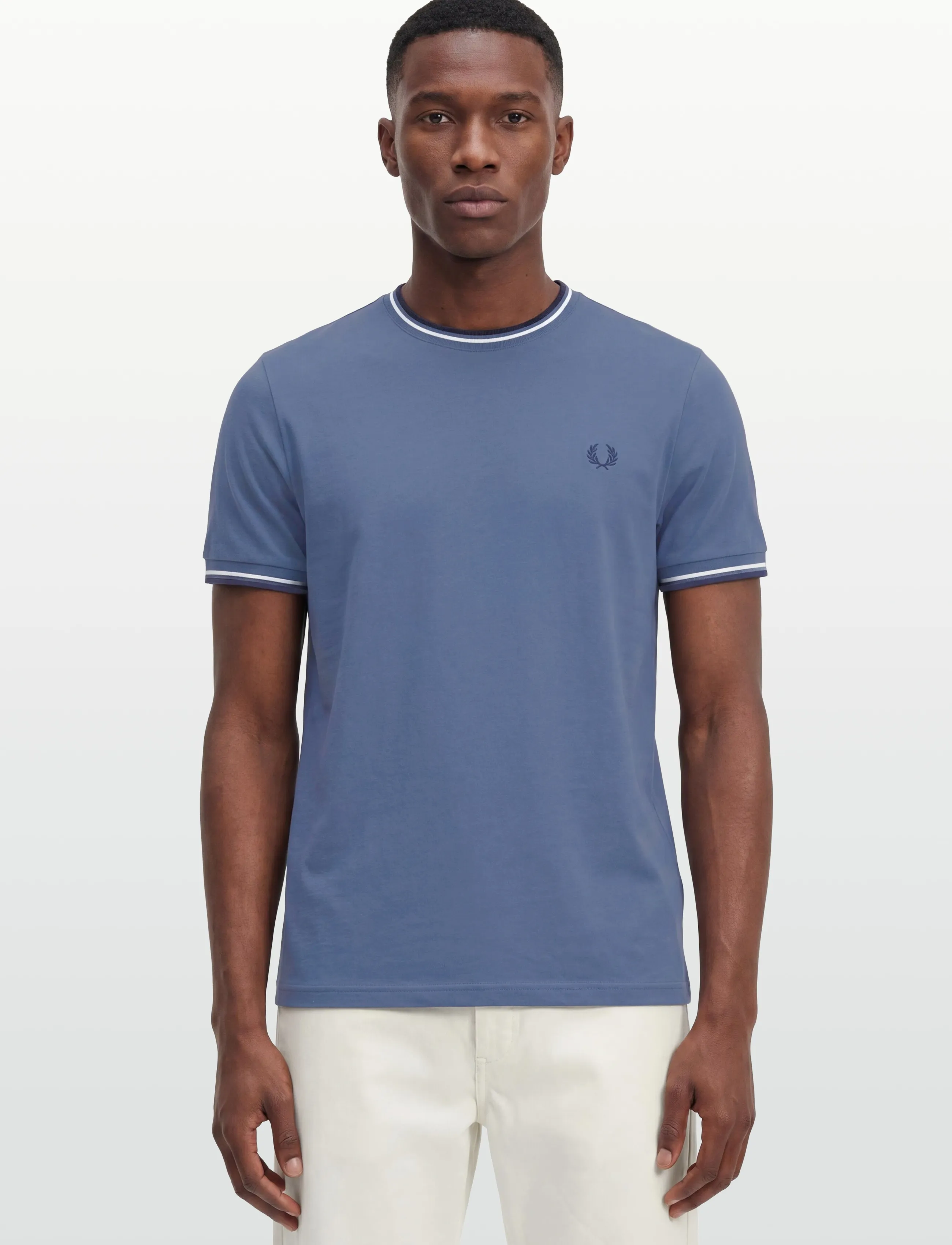 Fred Perry - TWIN TIPPED T-SHIRT - short-sleeved t-shirts - abl/snwt/tnsbl - 3
