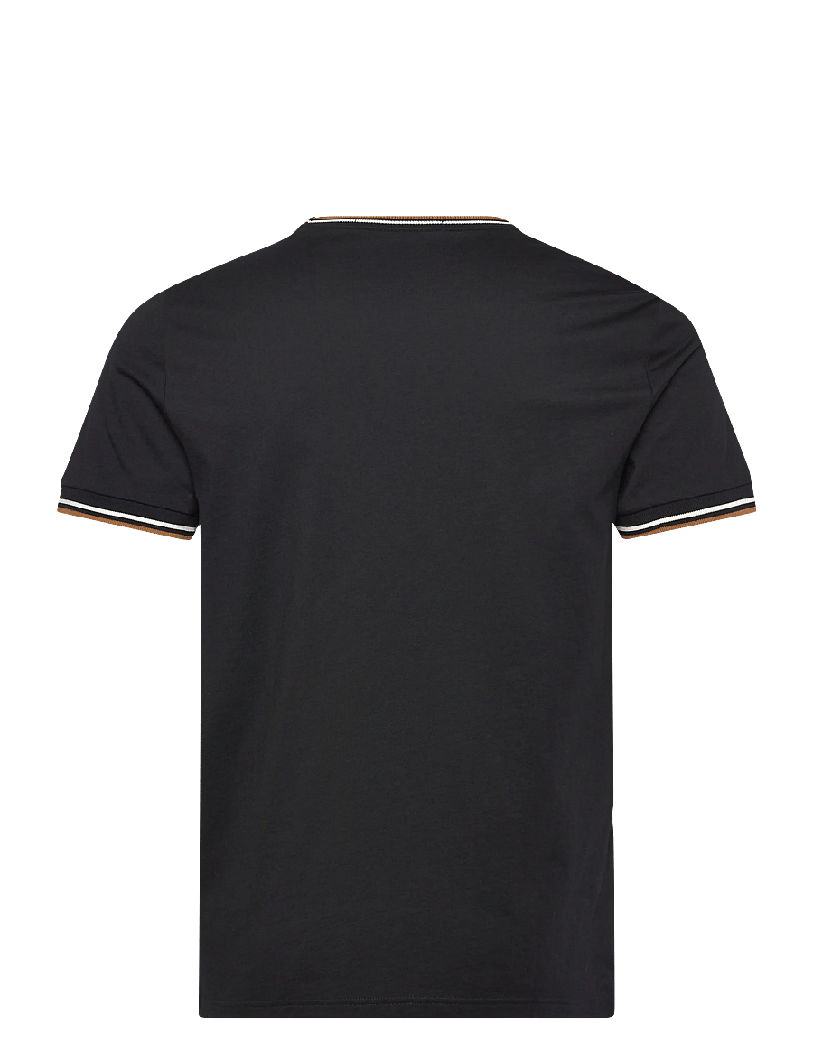 Fred Perry - TWIN TIPPED T-SHIRT - lühikeste varrukatega t-särgid - black - 2