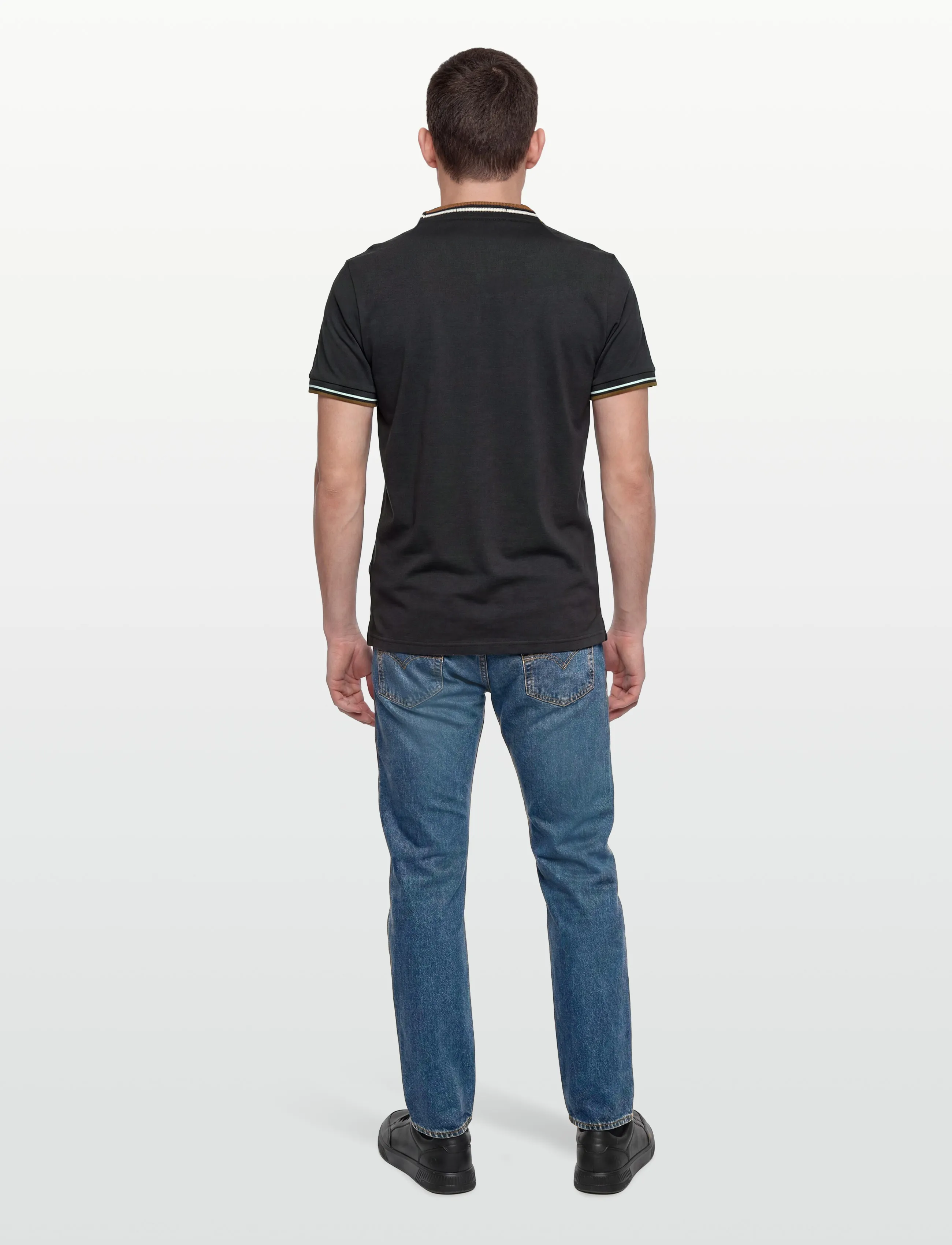 Fred Perry - TWIN TIPPED T-SHIRT - lühikeste varrukatega t-särgid - black - 4