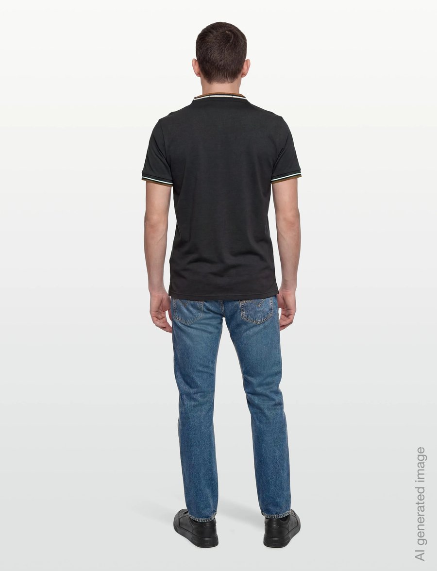Fred Perry - TWIN TIPPED T-SHIRT - lühikeste varrukatega t-särgid - black - 4