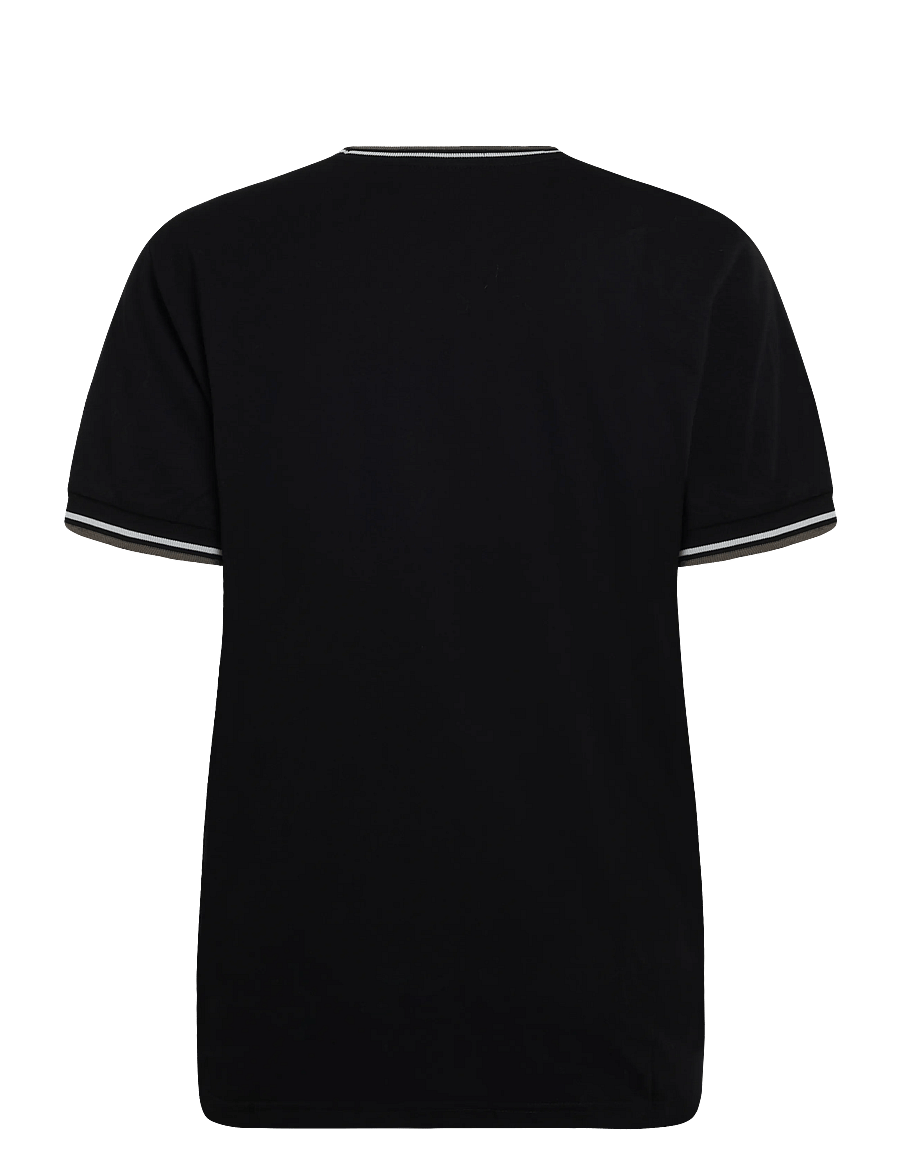 Fred Perry - TWIN TIPPED T-SHIRT - lühikeste varrukatega t-särgid - blk/ecr/lrlwgren - 2