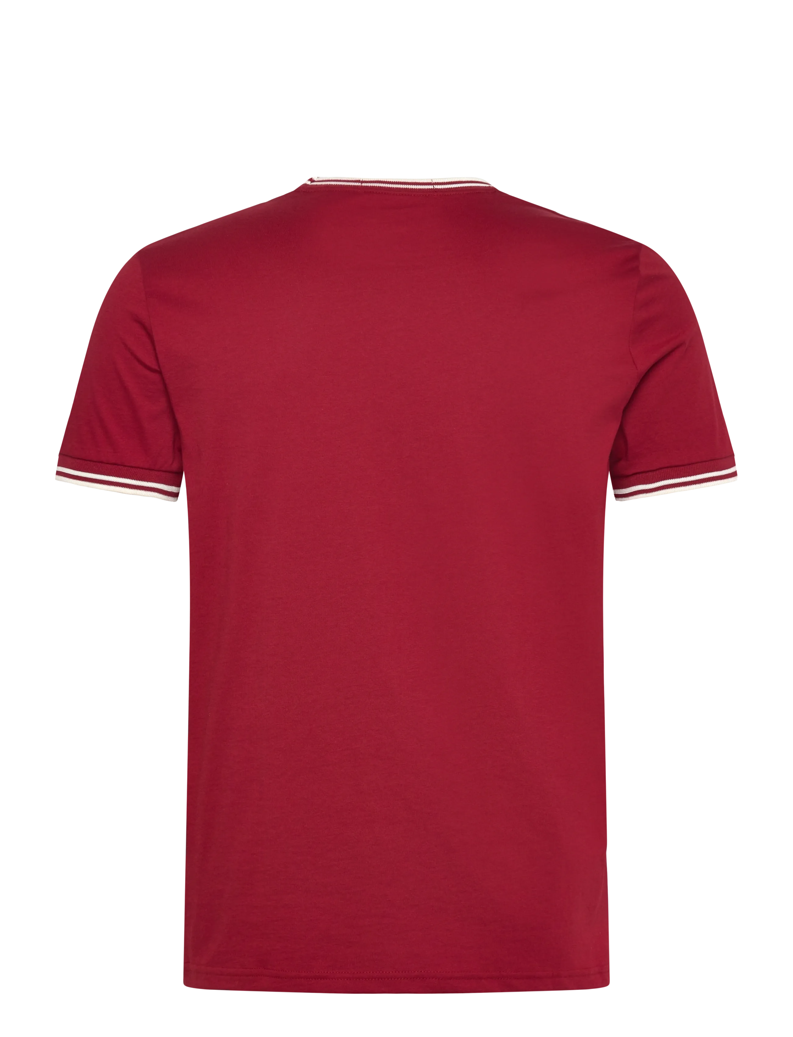 Fred Perry - TWIN TIPPED T-SHIRT - lühikeste varrukatega t-särgid - burntred/snwht - 2