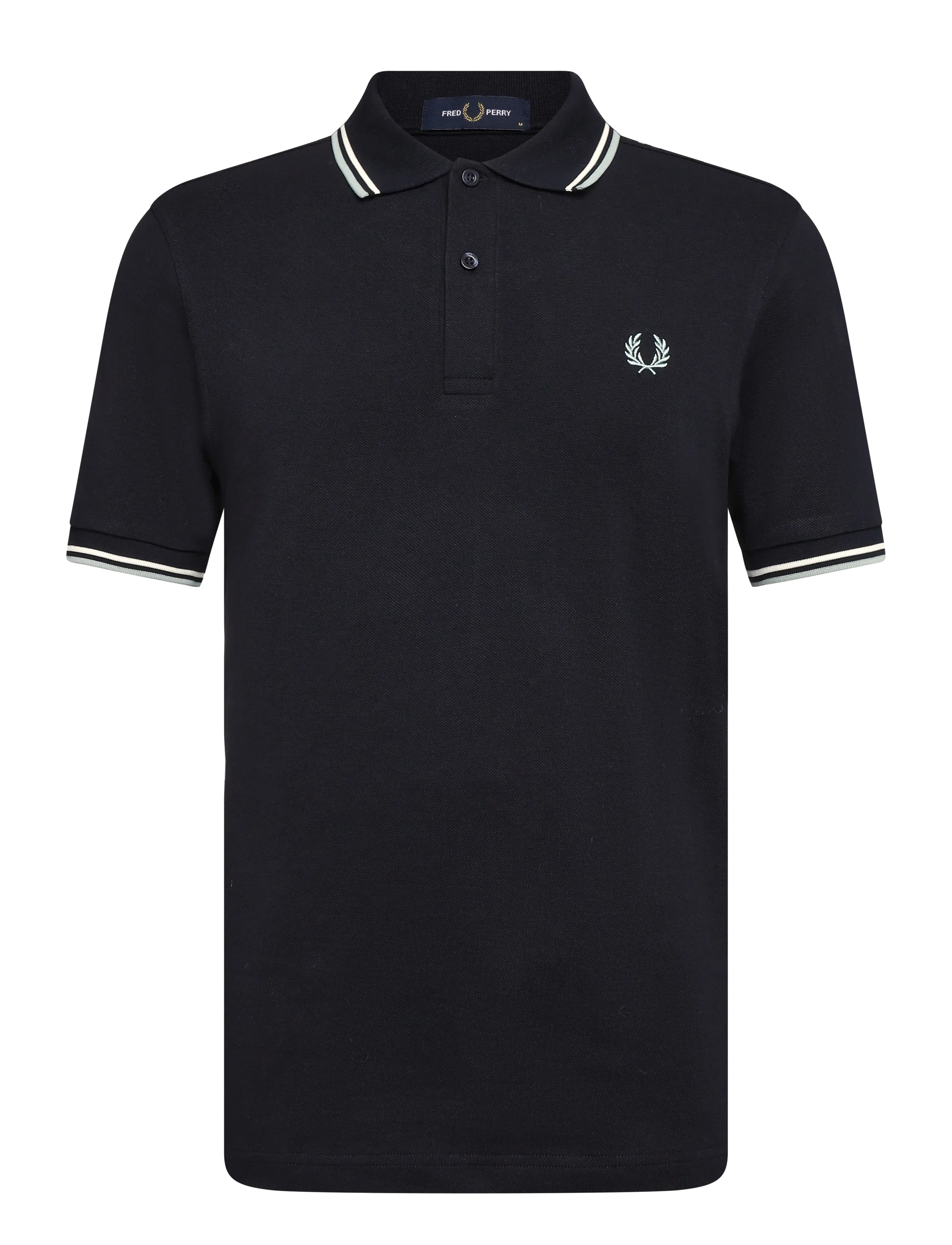 Fred Perry TWIN TIPPED T-SHIRT - Preppy - DKAF/ECRU/SEAGRS / navy