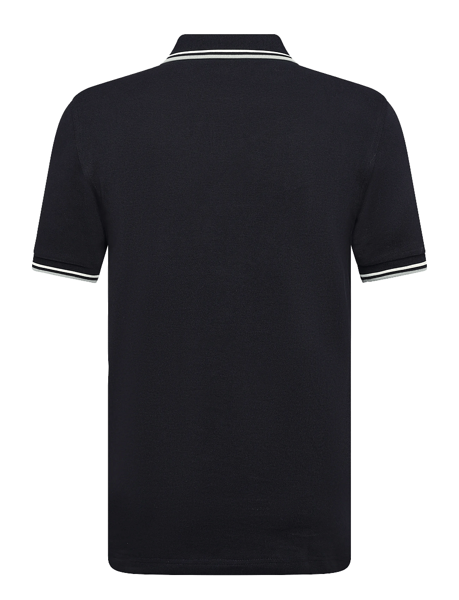 Fred Perry - TWIN TIPPED T-SHIRT - short-sleeved t-shirts - dkaf/ecru/seagrs - 1
