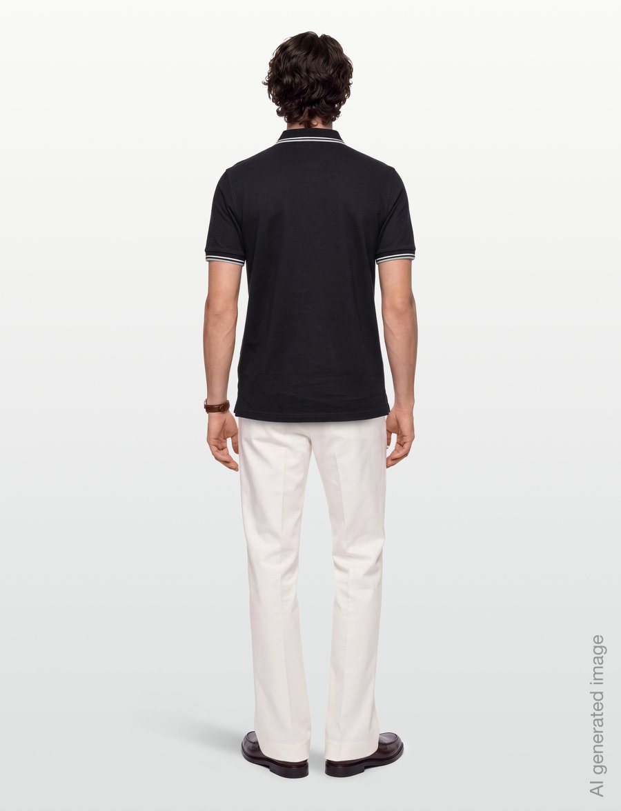 Fred Perry - TWIN TIPPED T-SHIRT - short-sleeved t-shirts - dkaf/ecru/seagrs - 4