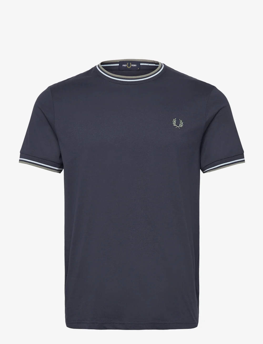 Fred Perry - TWIN TIPPED T-SHIRT - t-shirts - drkairf/lic/bayl - 0