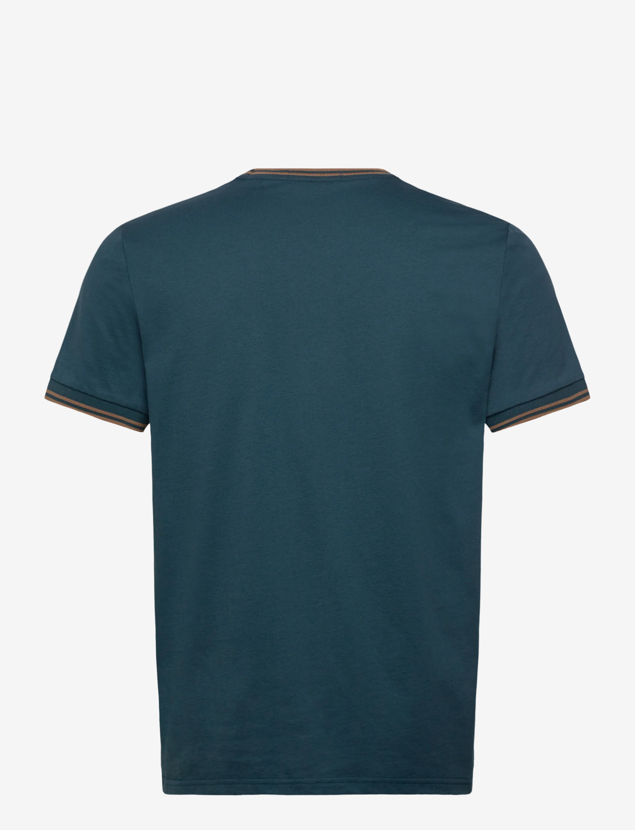 Fred Perry - TWIN TIPPED T-SHIRT - short-sleeved t-shirts - drkptrl/shdstone - 1