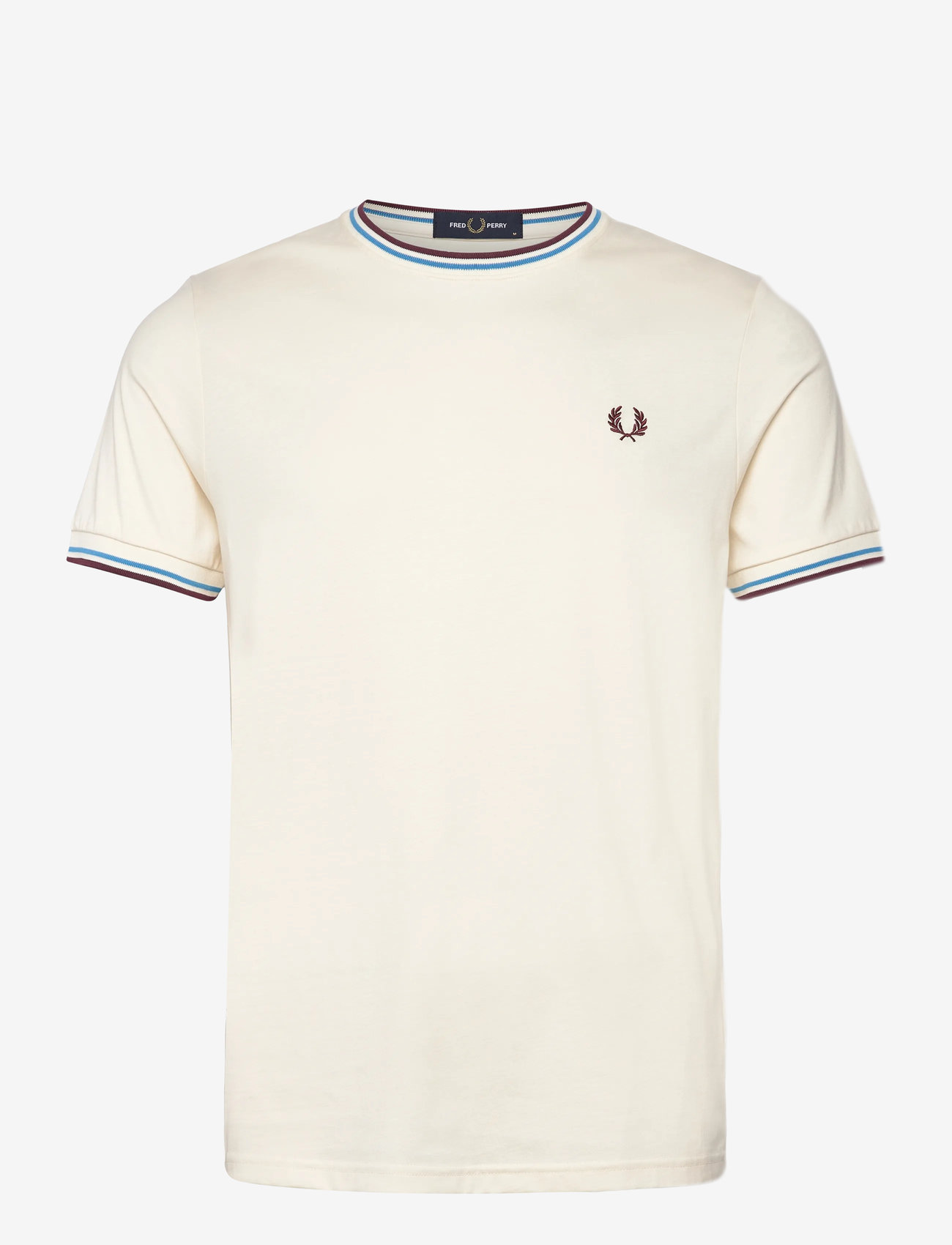 Fred Perry - TWIN TIPPED T-SHIRT - kortärmade t-shirts - ecr/crtblu/oxblo - 0