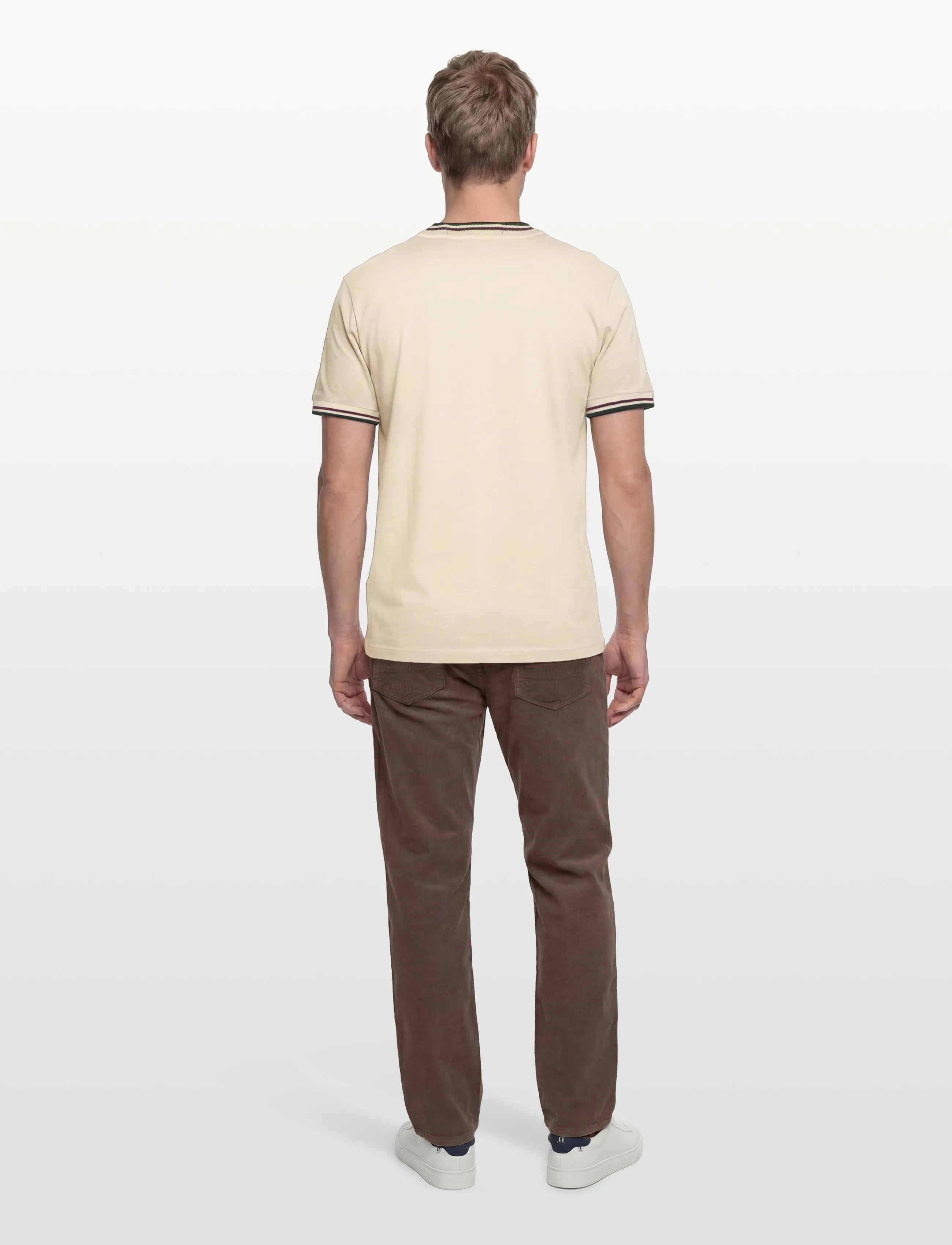 Fred Perry - TWIN TIPPED T-SHIRT - short-sleeved t-shirts - ecr/oxbld/grsrts - 4