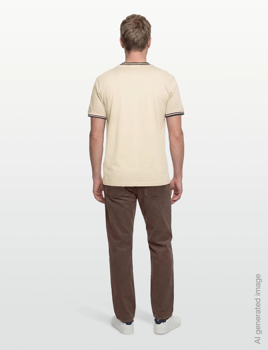 Fred Perry - TWIN TIPPED T-SHIRT - kurzärmelige t-shirts - ecr/oxbld/grsrts - 4