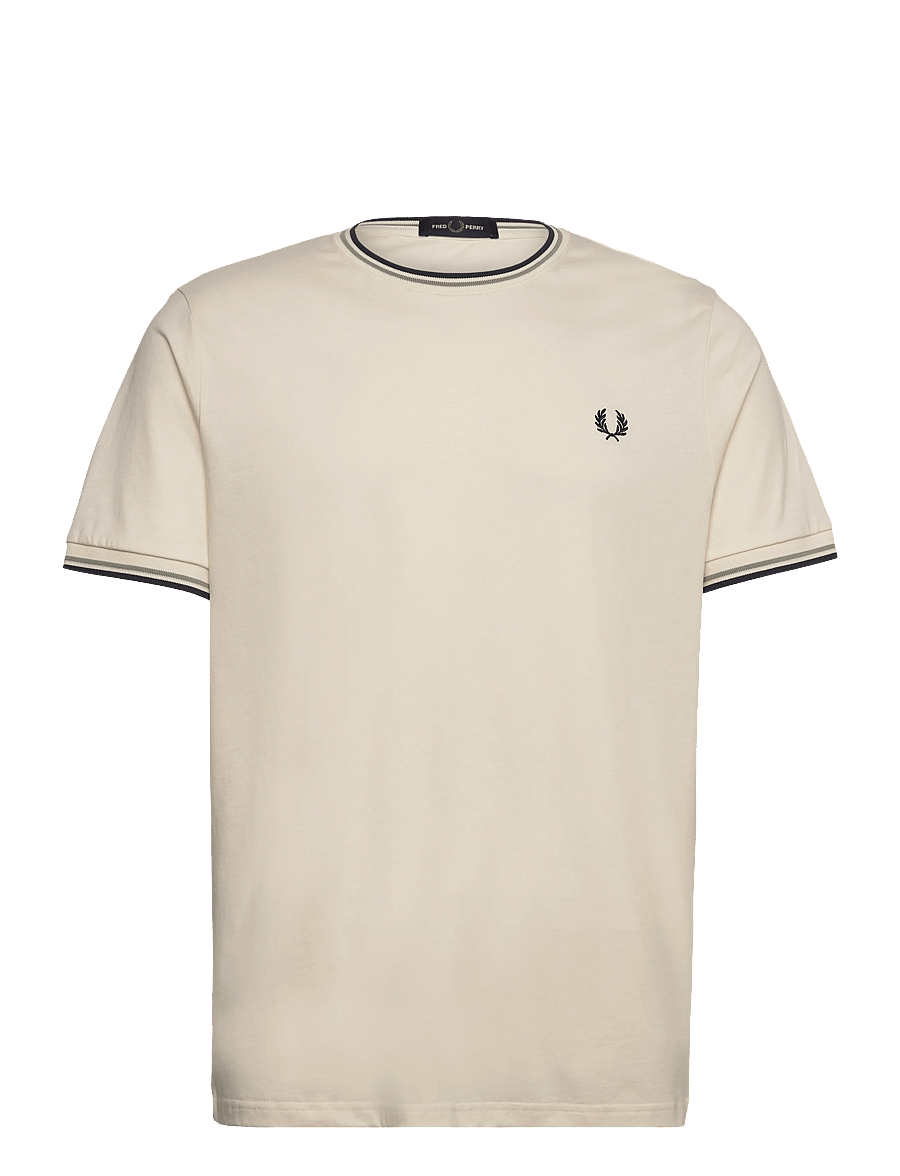 Fred Perry - TWIN TIPPED T-SHIRT - kortærmede t-shirts - ecr/seagrs/dkair - 0