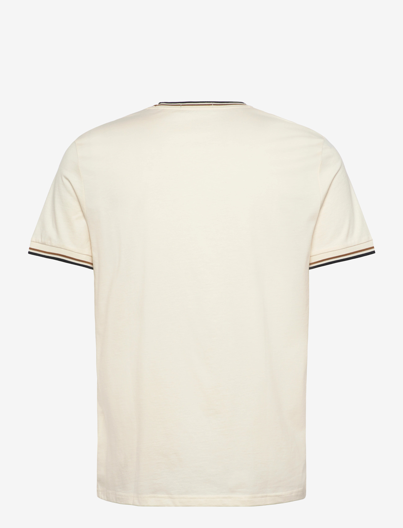 Fred Perry - TWIN TIPPED T-SHIRT - short-sleeved t-shirts - ecru / dark carmel / black - 2