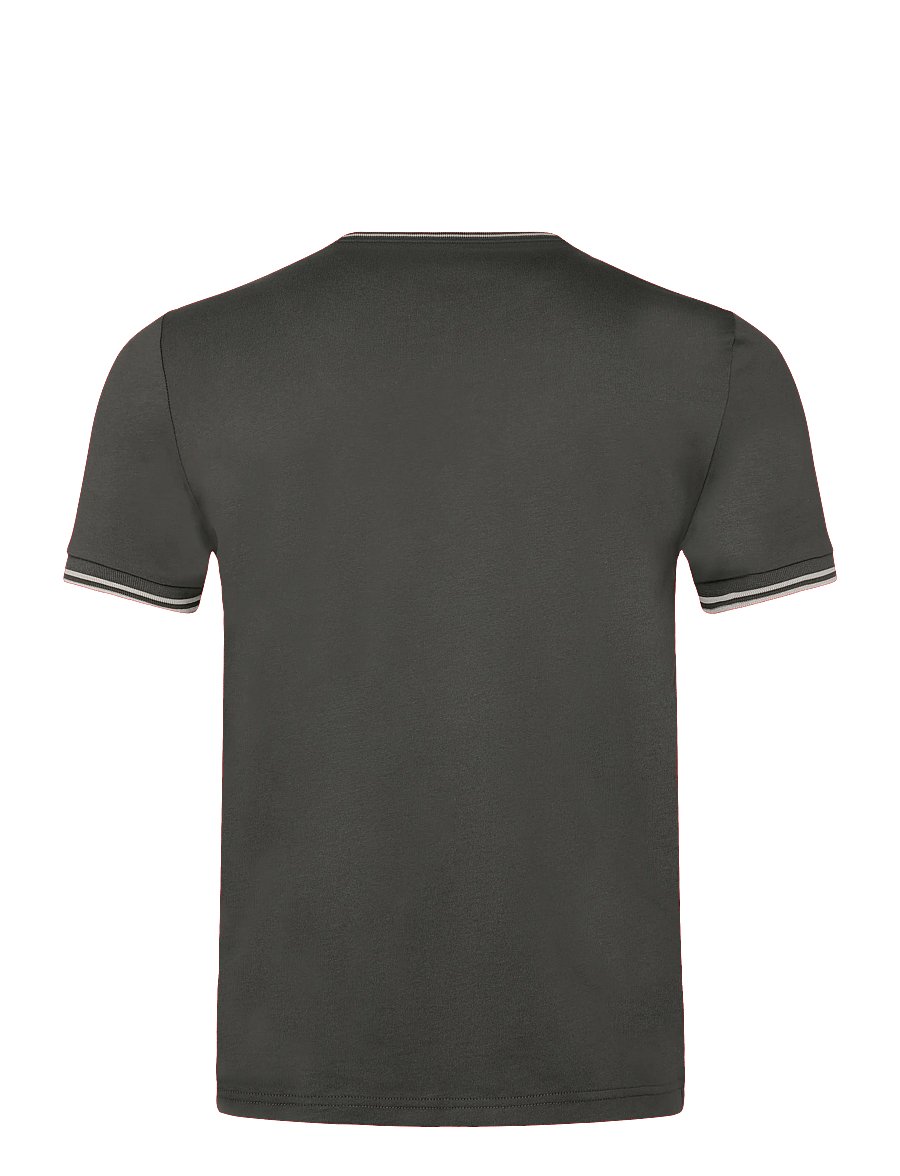Fred Perry - TWIN TIPPED T-SHIRT - short-sleeved t-shirts - fieldgreen/oatme - 1