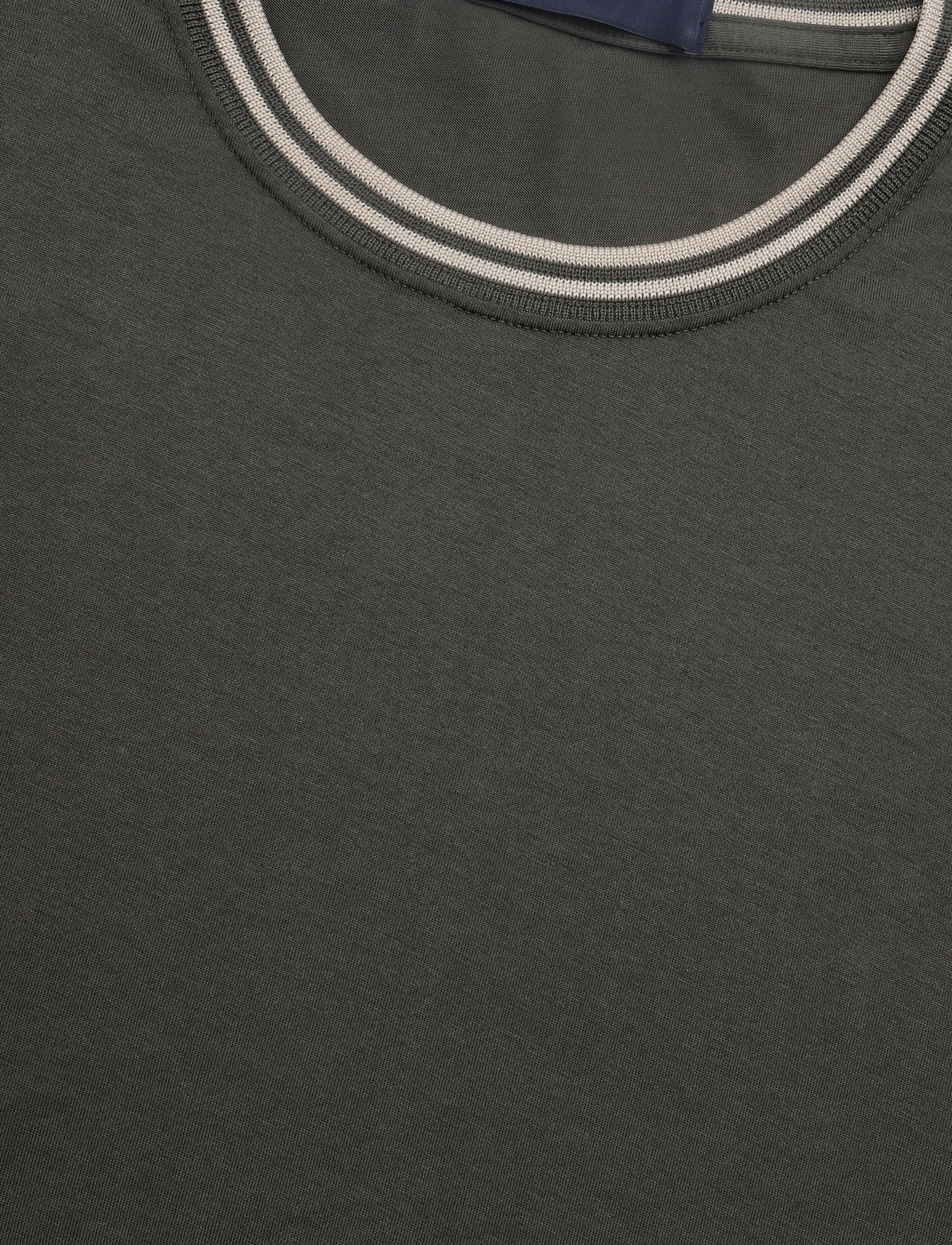 Fred Perry - TWIN TIPPED T-SHIRT - short-sleeved t-shirts - fieldgreen/oatme - 2