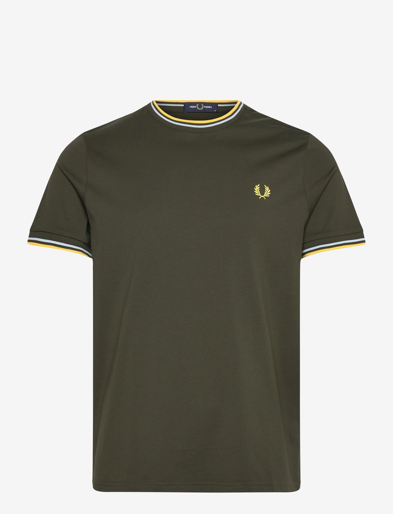 Fred Perry - TWIN TIPPED T-SHIRT - kortærmede t-shirts - hntngr/lgic/lmnb - 1