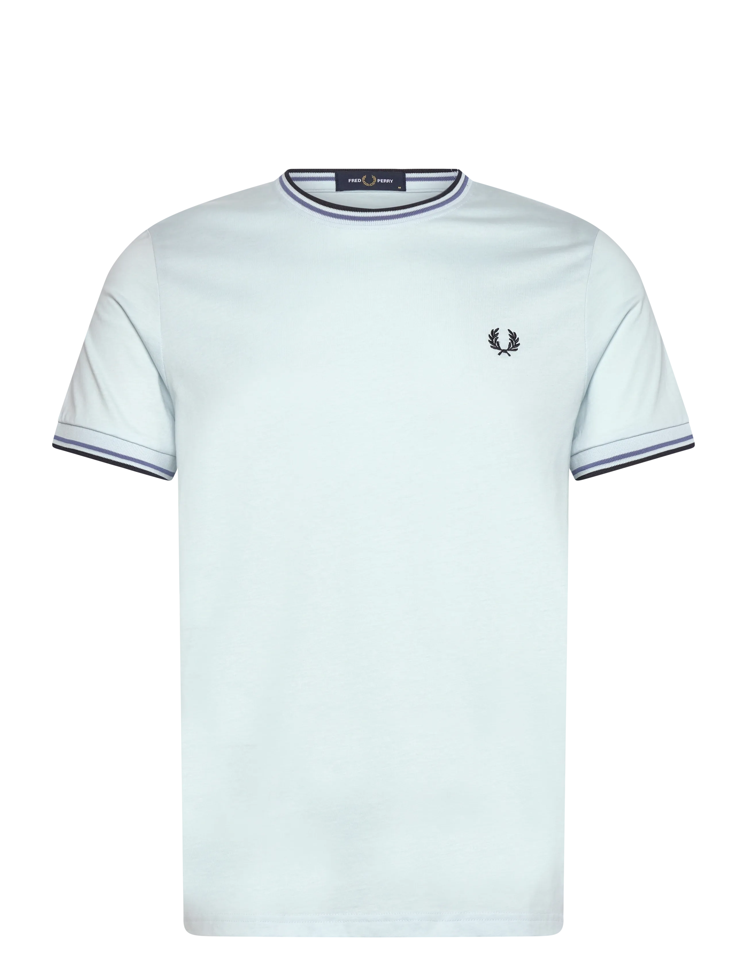 Fred Perry TWIN TIPPED T-SHIRT - Clothing - LGTIC/ACEBL/NAVY / blue