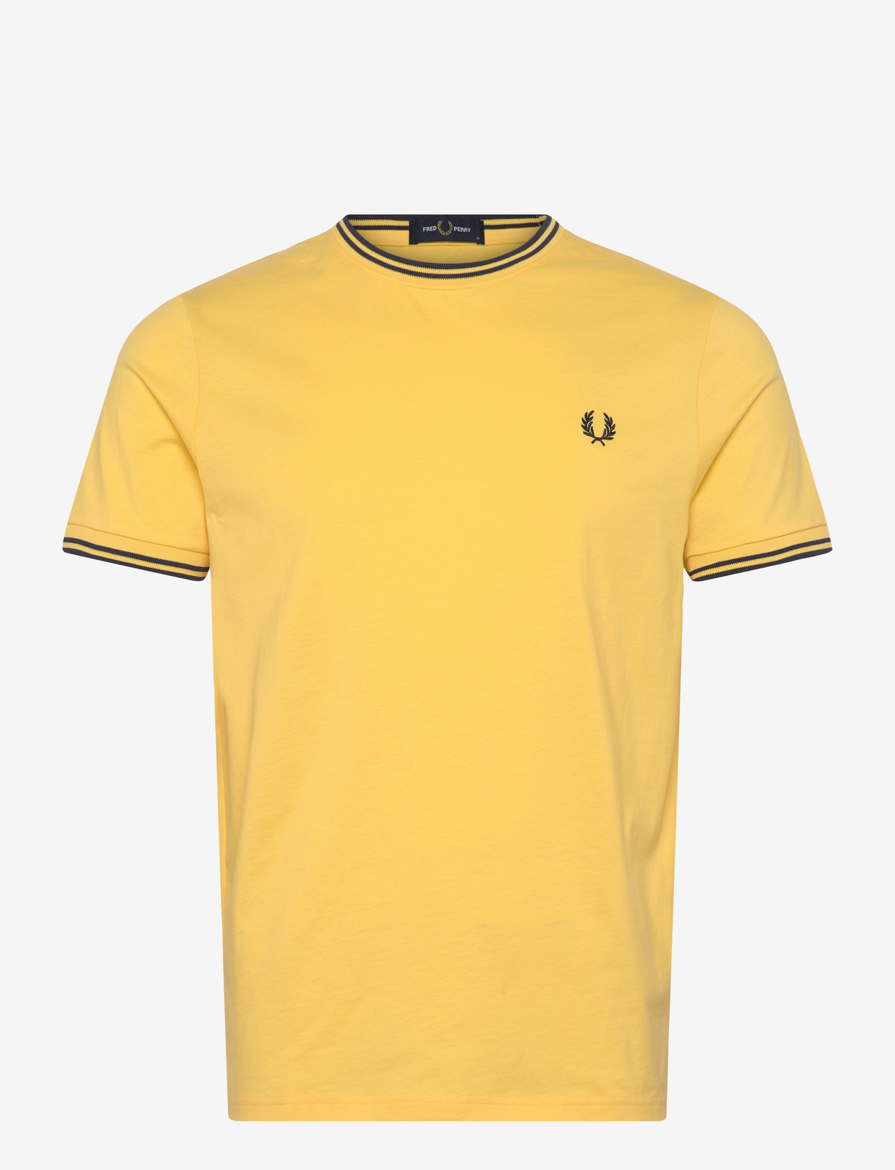 Fred Perry - TWIN TIPPED T-SHIRT - lühikeste varrukatega t-särgid - lmnbrly/tnsblue - 1