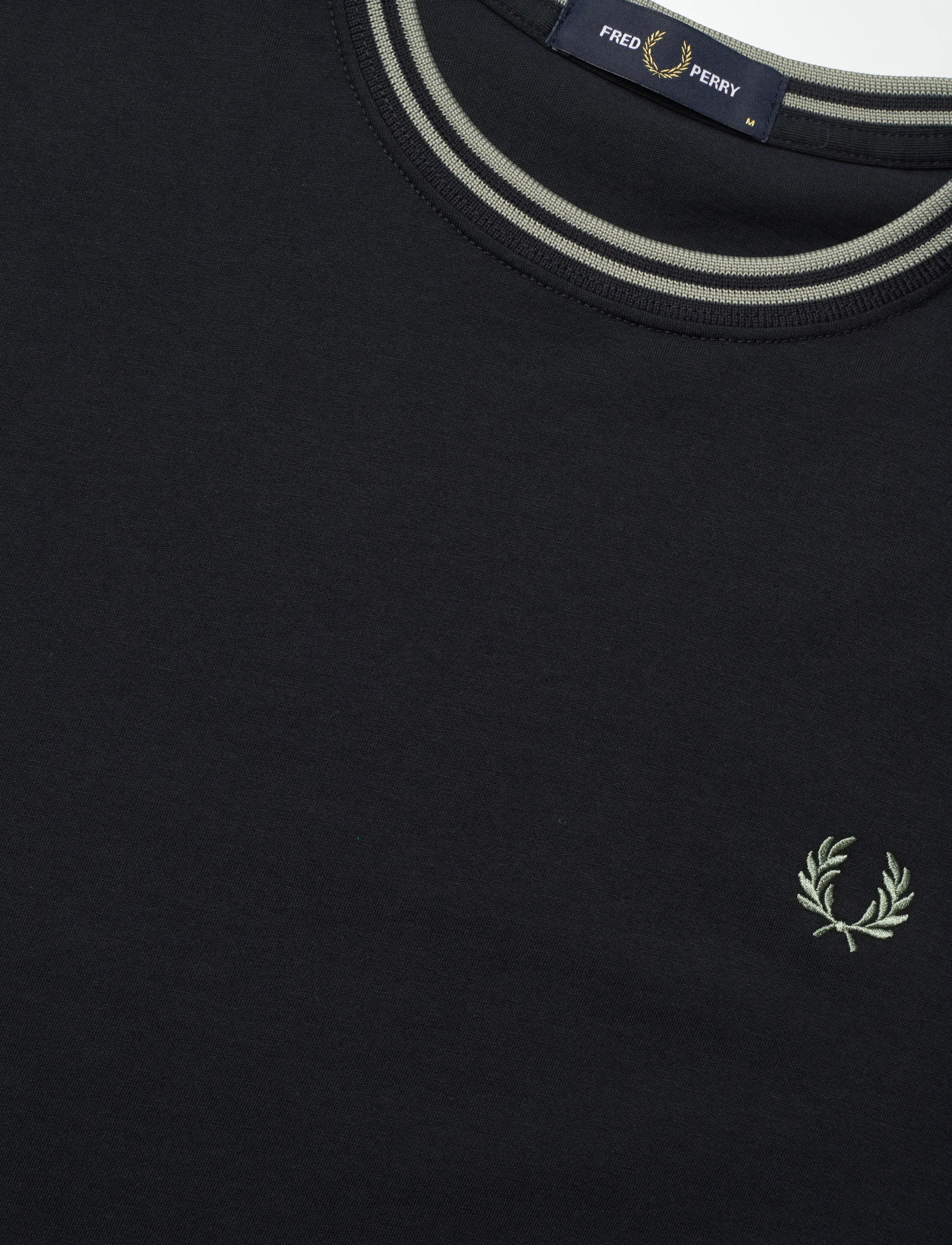 Fred Perry - TWIN TIPPED T-SHIRT - stutterma bolir - navy/seagrass - 5