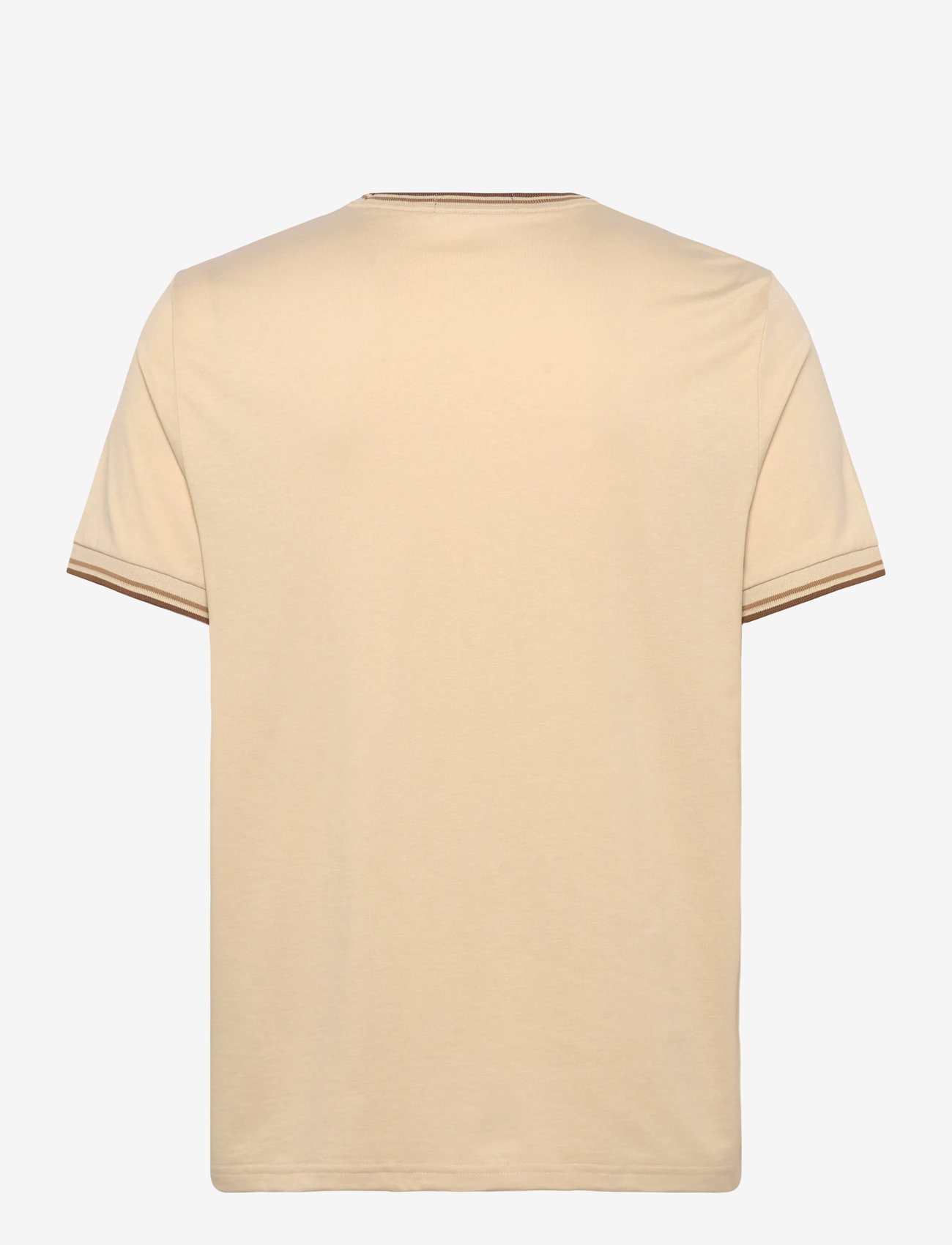 Fred Perry - TWIN TIPPED T-SHIRT - kortærmede t-shirts - oat/wrmst/shdsto - 1