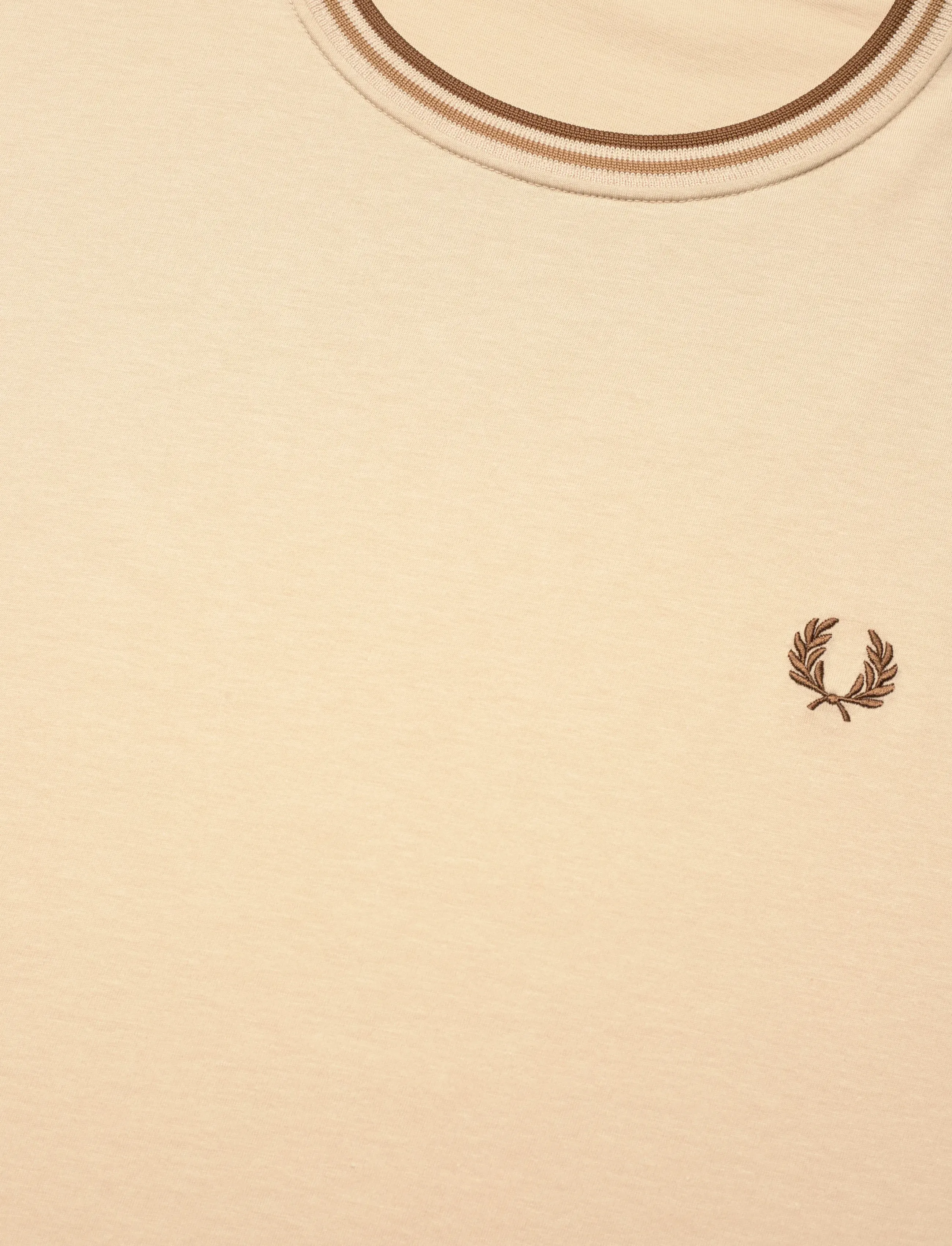 Fred Perry - TWIN TIPPED T-SHIRT - korte mouwen - oat/wrmst/shdsto - 2