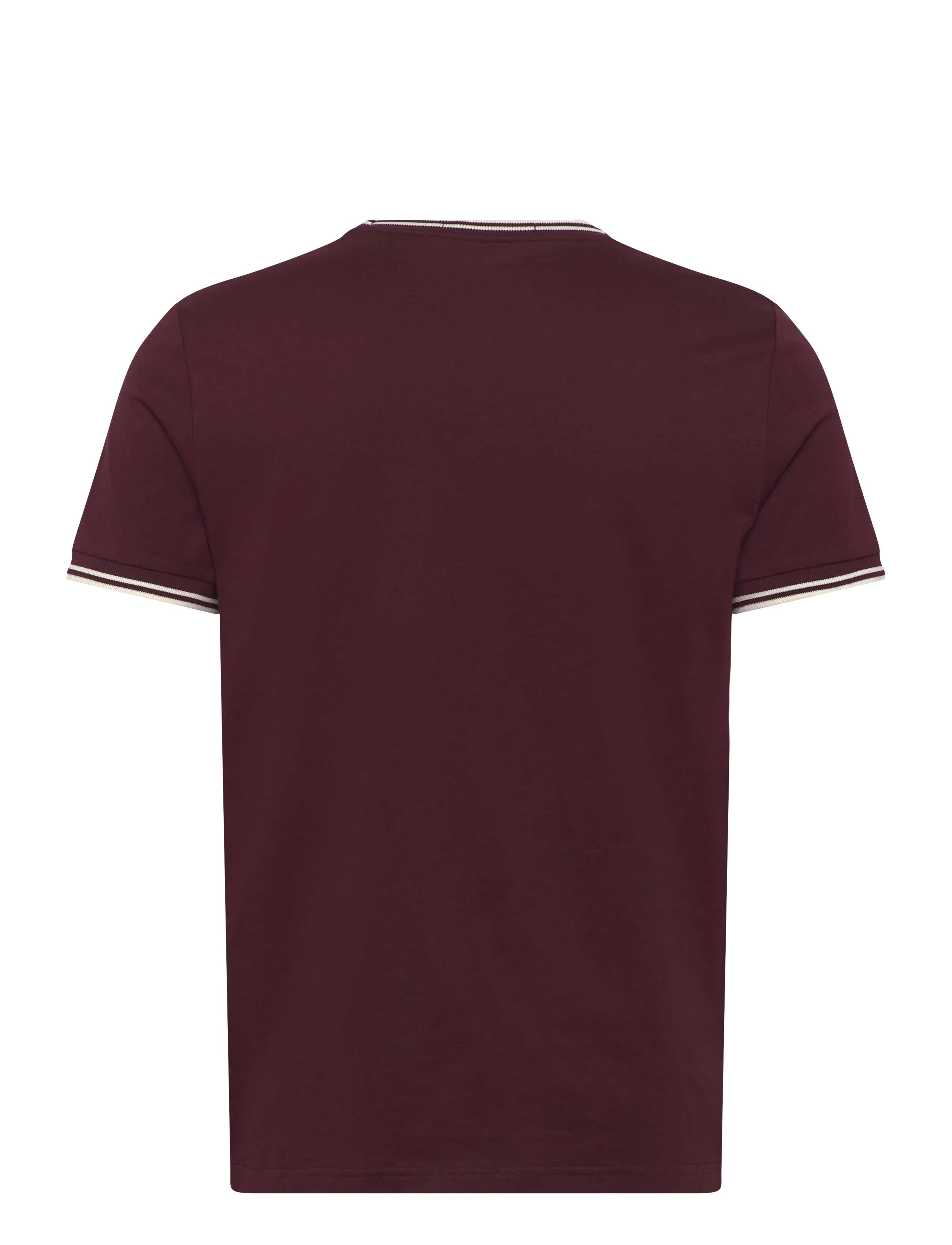 Fred Perry - TWIN TIPPED T-SHIRT - lühikeste varrukatega t-särgid - oxblood/ecru - 2