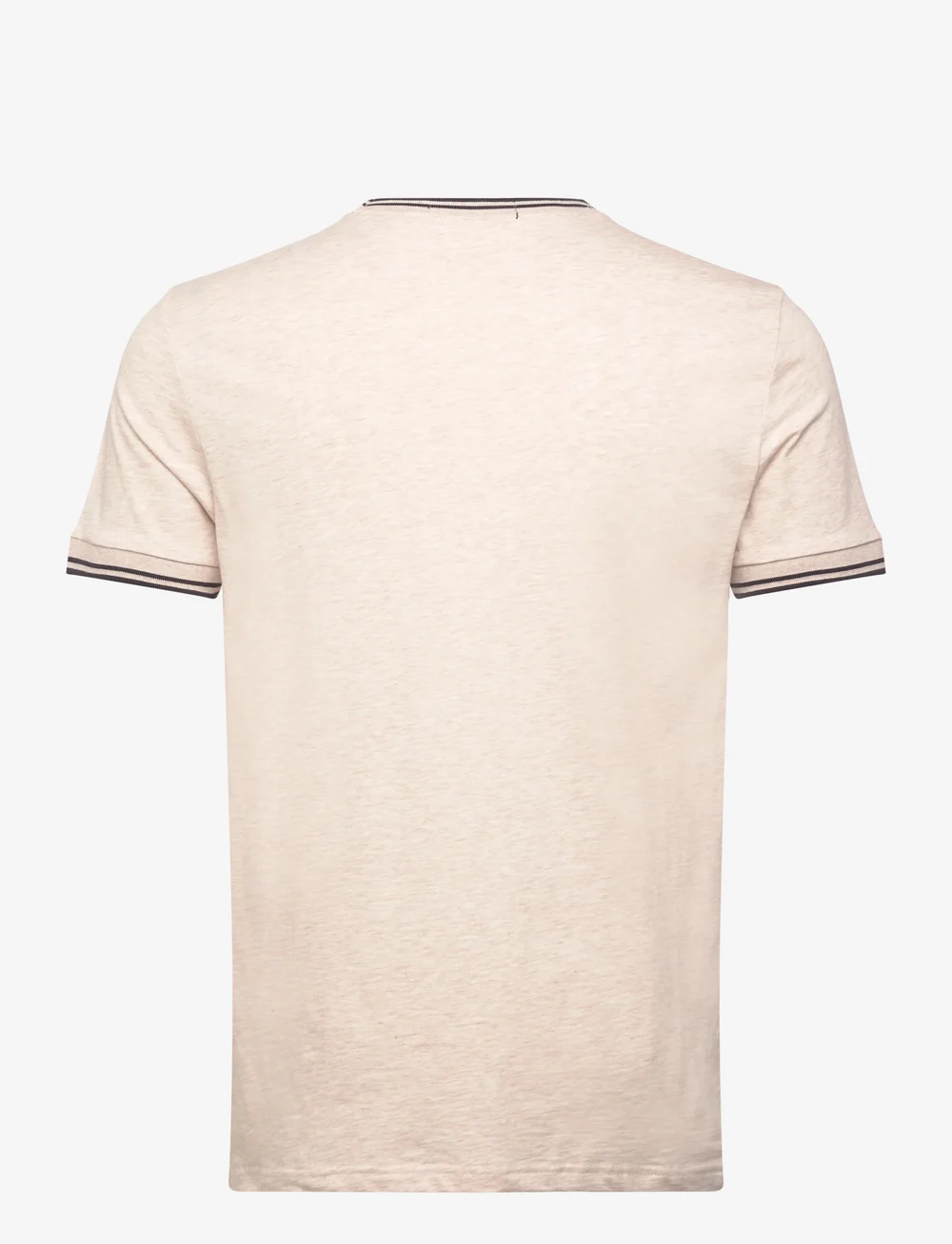 Fred Perry - TWIN TIPPED T-SHIRT - kortärmade t-shirts - porridge m/anchor grey - 1